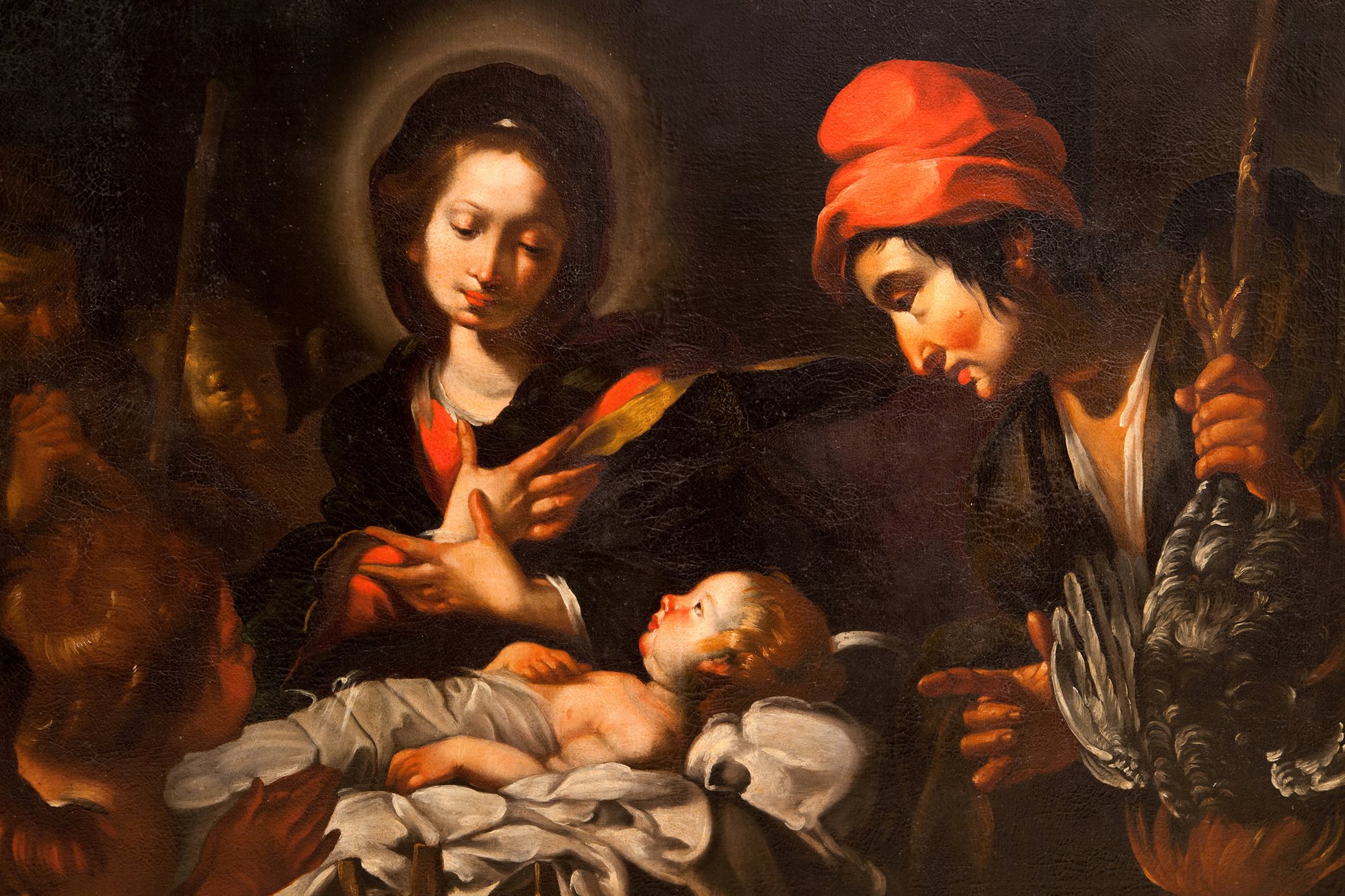 Bernardo Strozzi (1581 – 1644) e bottega - Natività ed Adorazione dei pastori