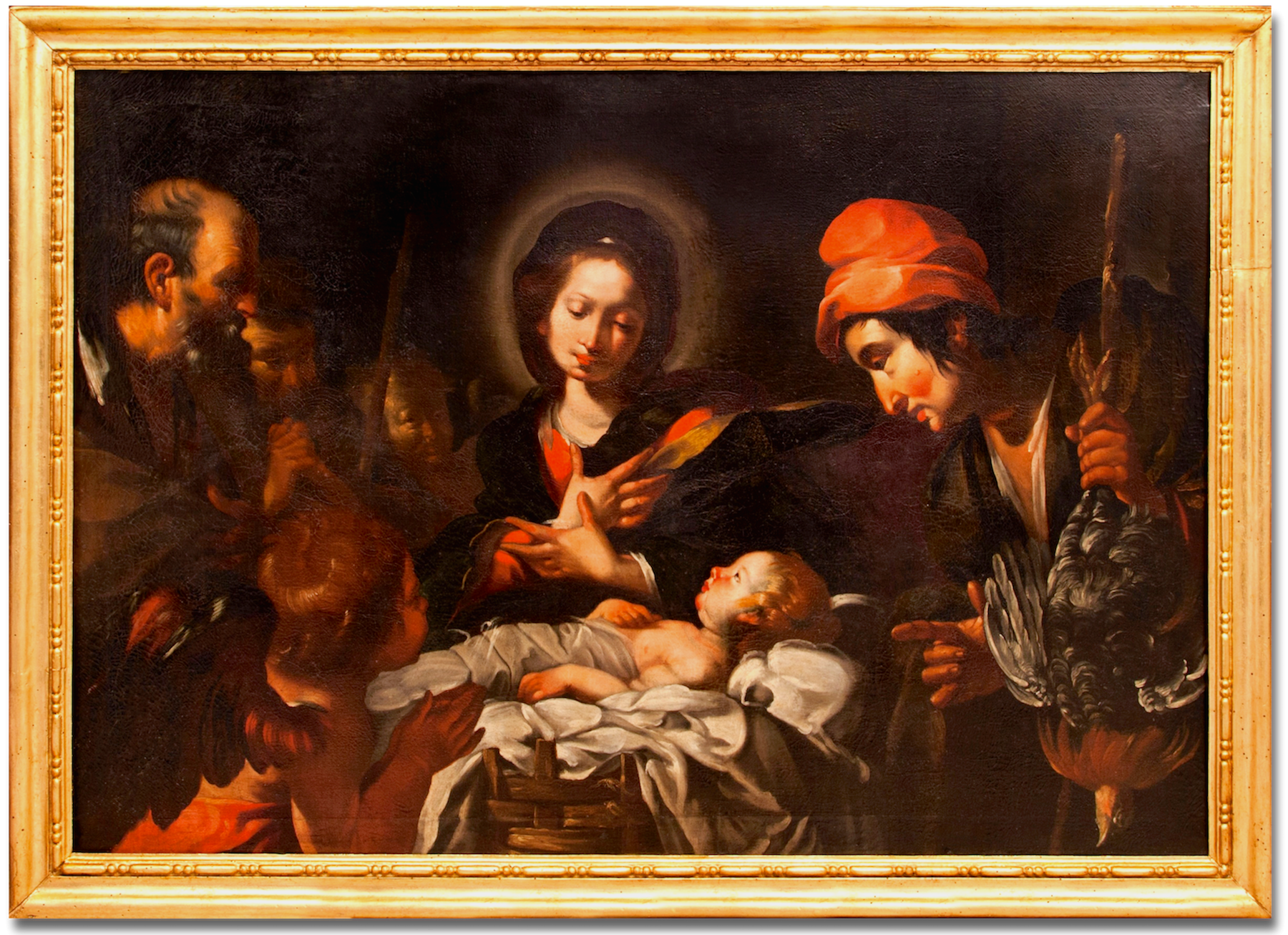 Bernardo Strozzi (1581 – 1644) e bottega - Natività ed Adorazione dei pastori