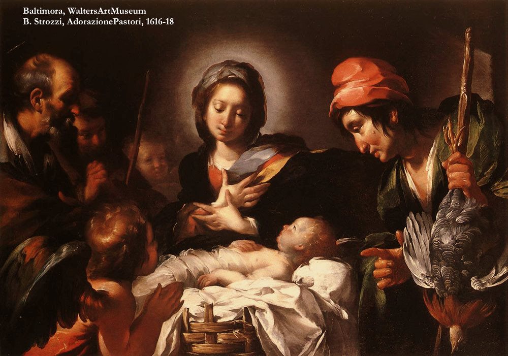 Bernardo Strozzi (1581 – 1644) e bottega - Natività ed Adorazione dei pastori