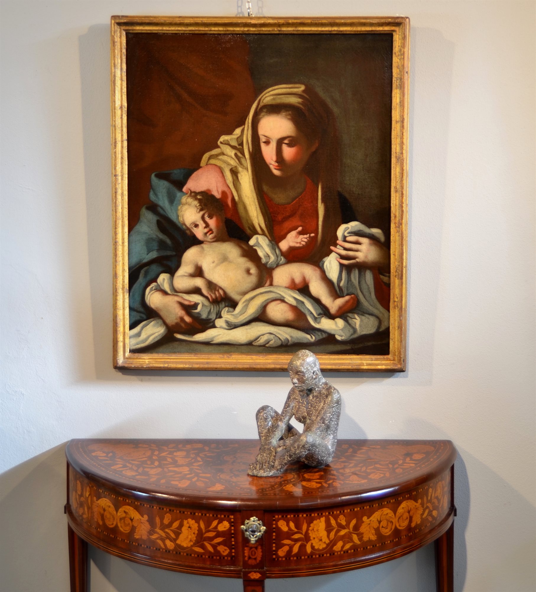 Francesco de Mura (Napoli 1696 1782) Madonna col Bambino Antique