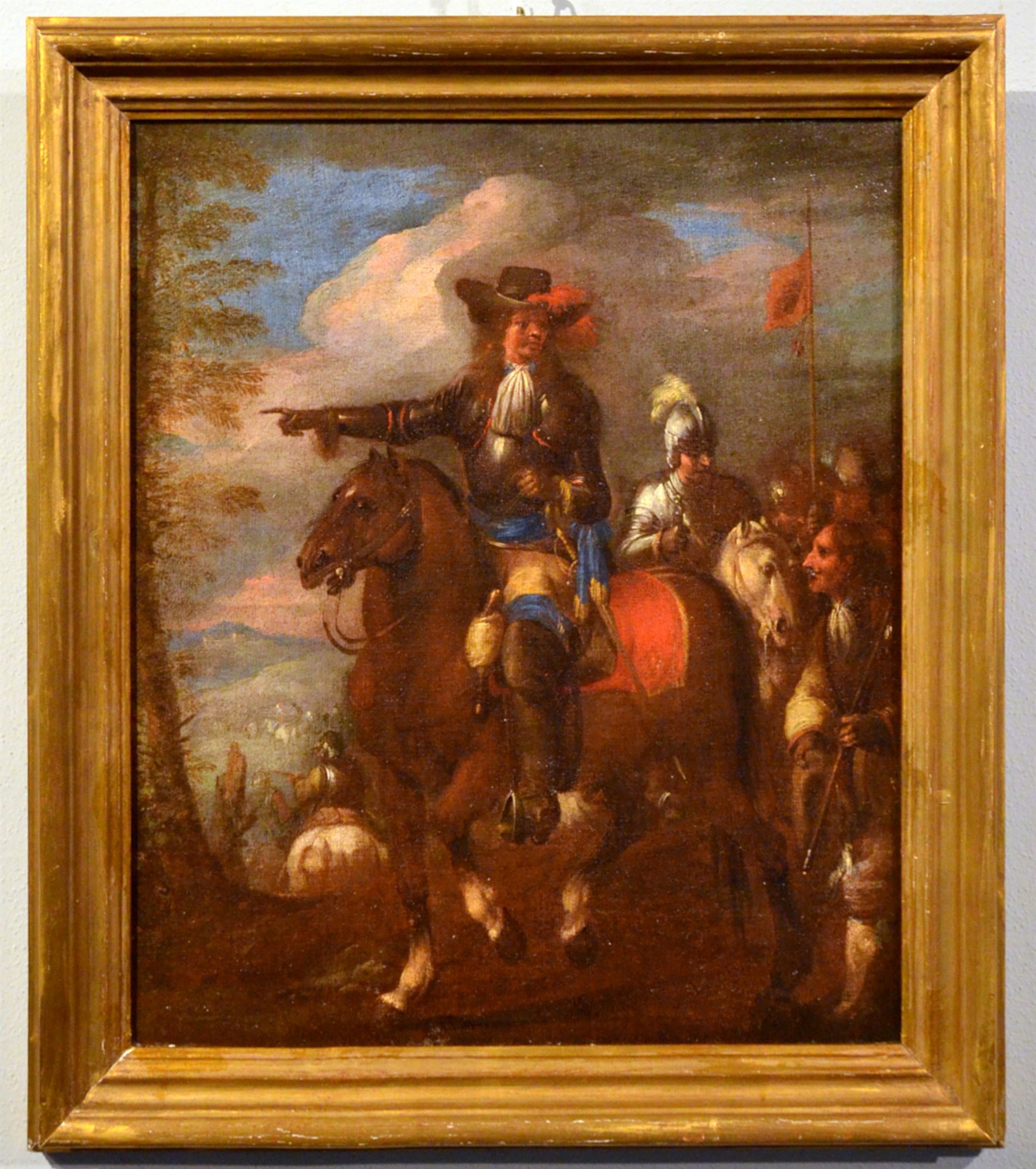 Ricognizione di cavalieri durante la battaglia