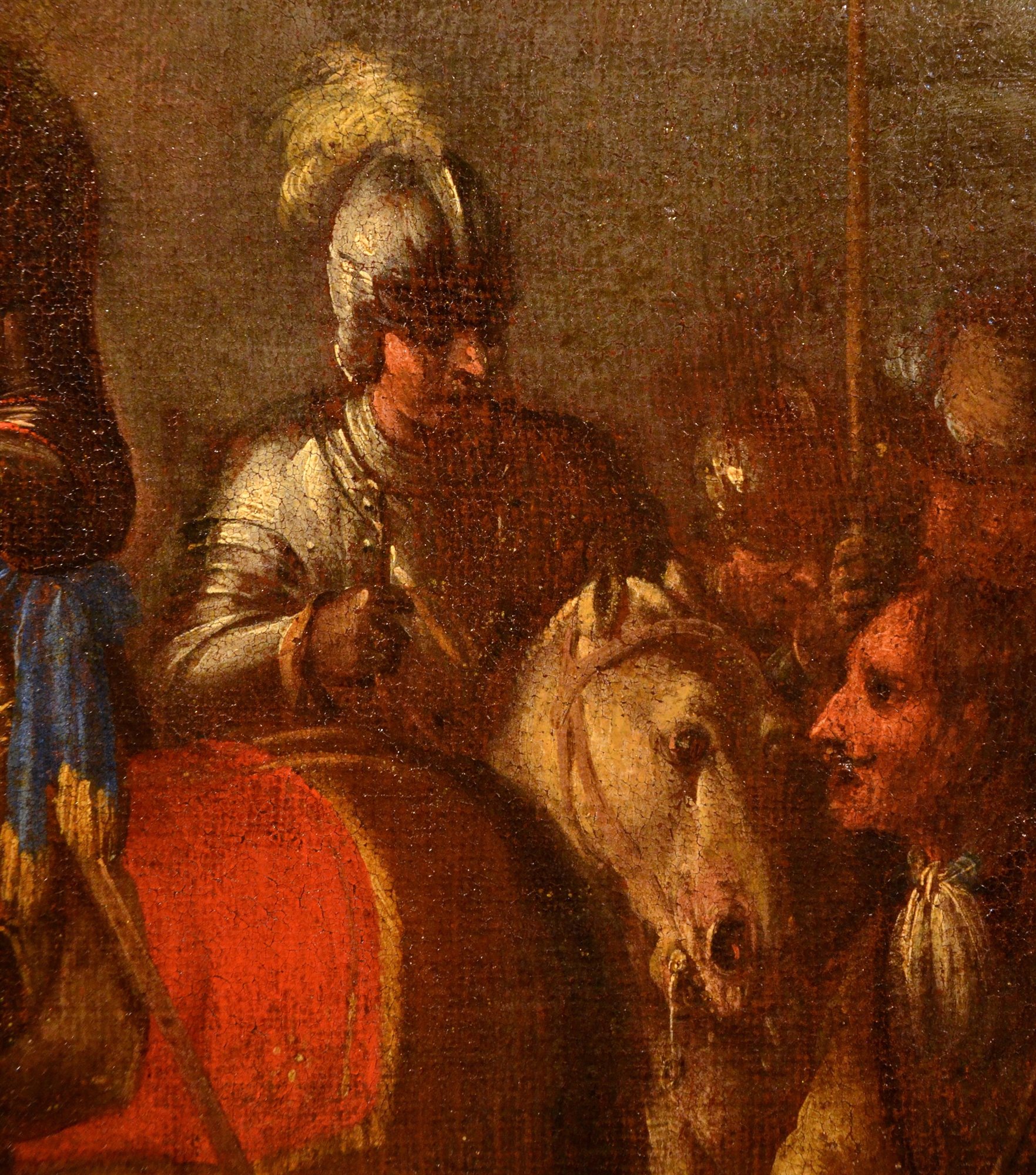 Ricognizione di cavalieri durante la battaglia