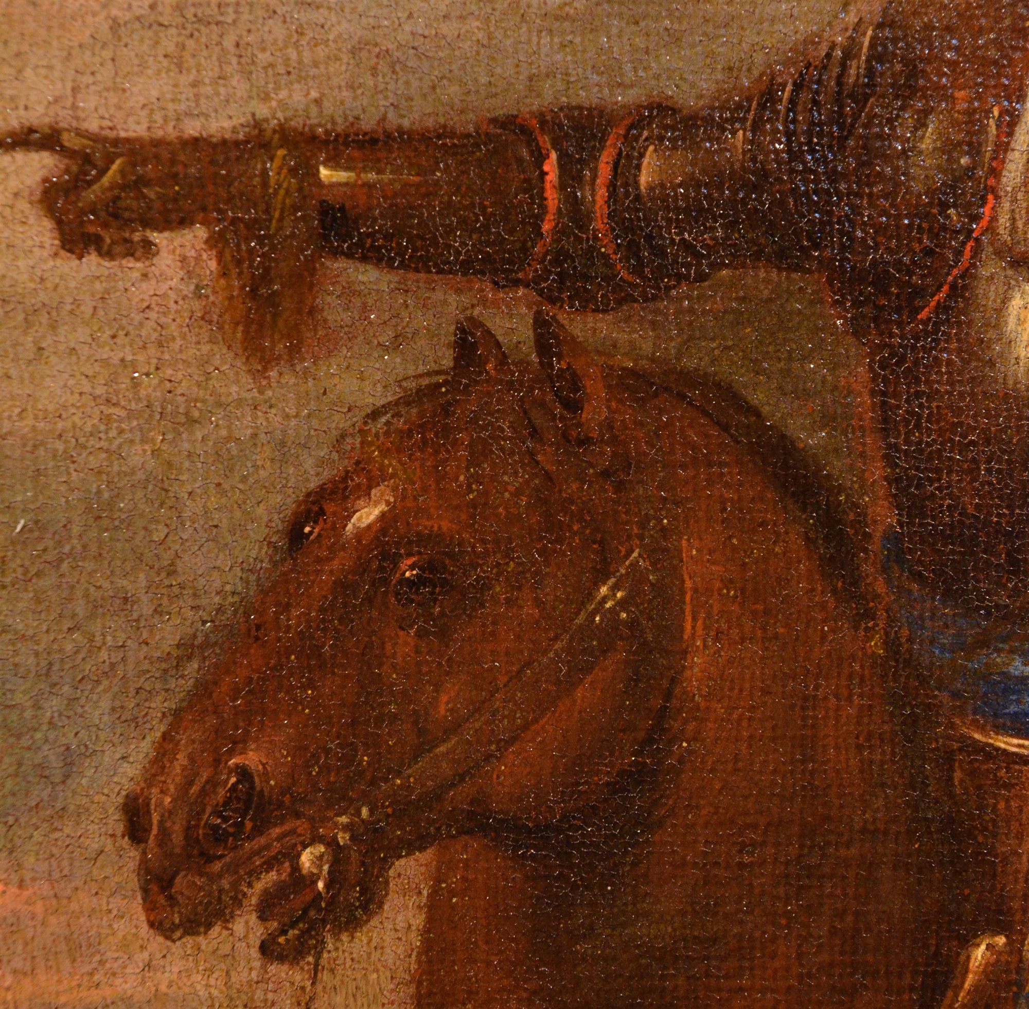 Ricognizione di cavalieri durante la battaglia