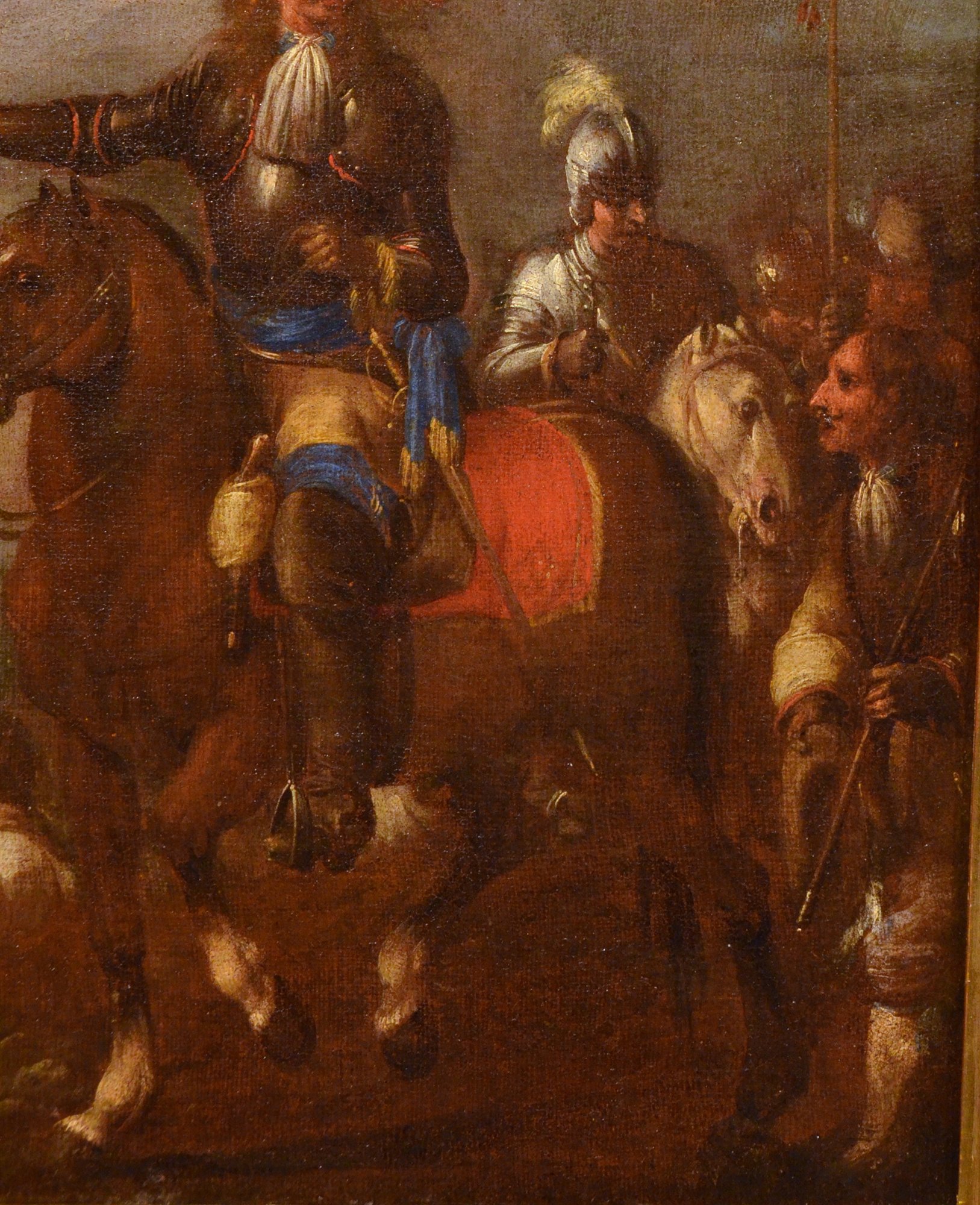 Ricognizione di cavalieri durante la battaglia