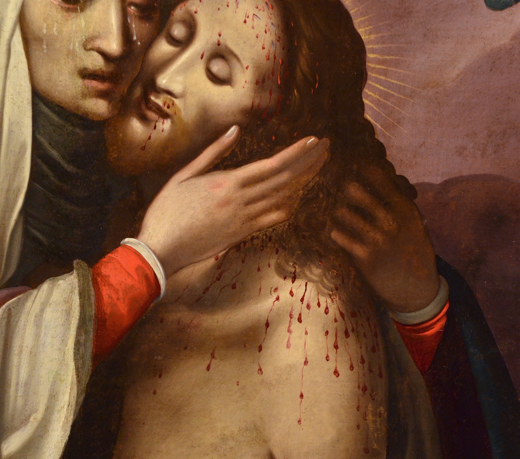 La Pietà con due cherubini