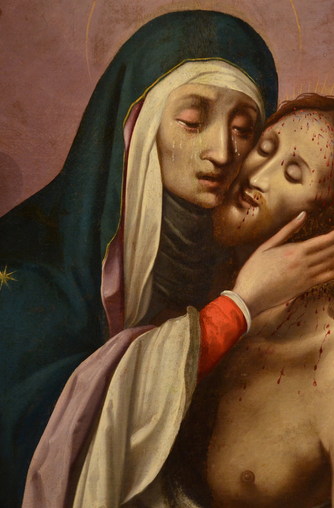 La Pietà con due cherubini