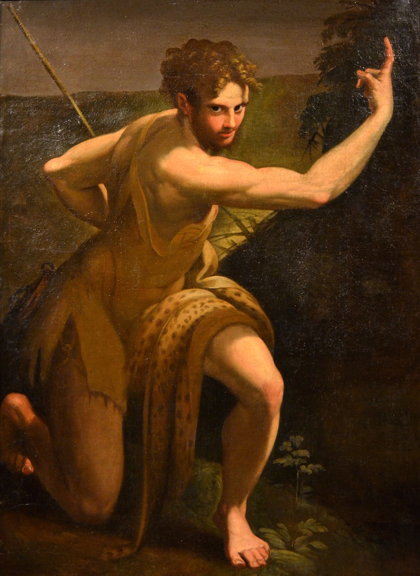 San Giovanni Battista Scuola del Parmigianino, fine Cinquecento Dipinti