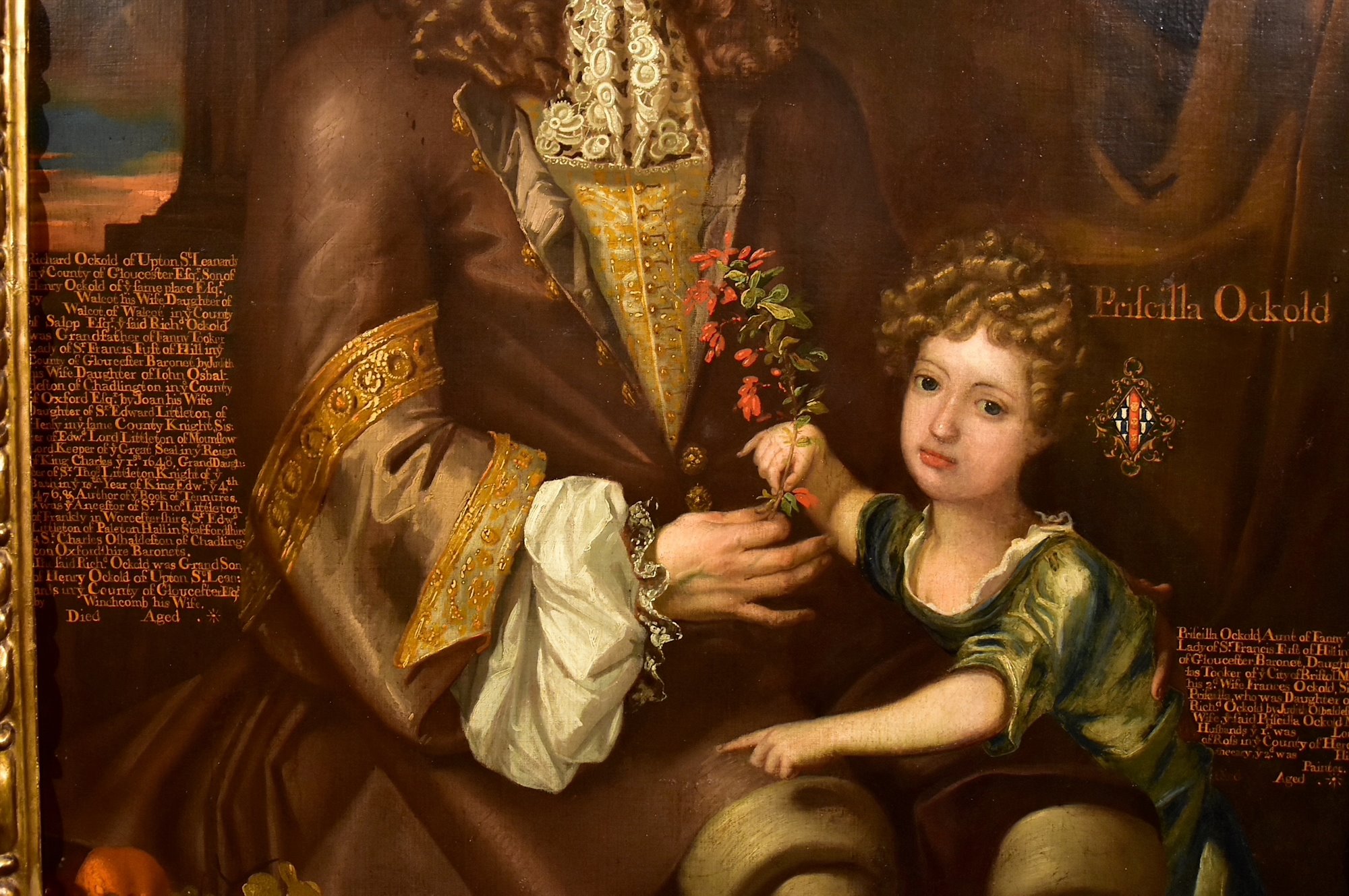 Ritratto di famiglia con il barone Richard Ockold e la figlia Priscilla