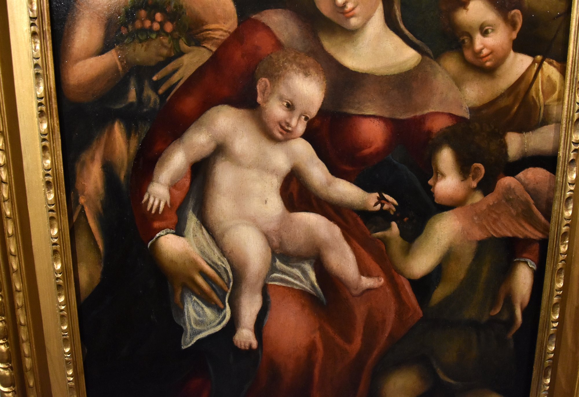 Madonna col Bambino, due angeli e San Giovanni Battista