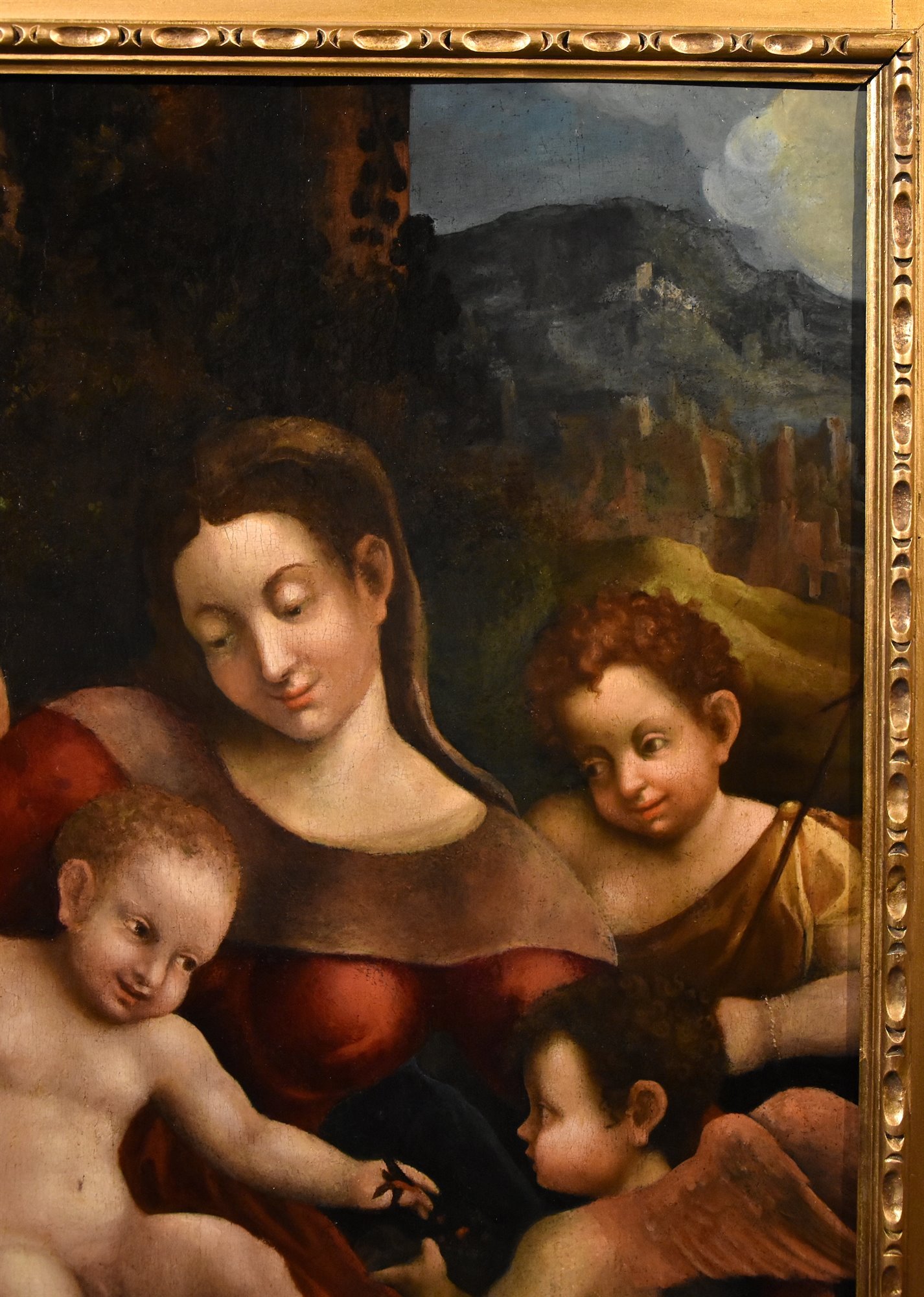 Madonna col Bambino, due angeli e Giovanni Battista