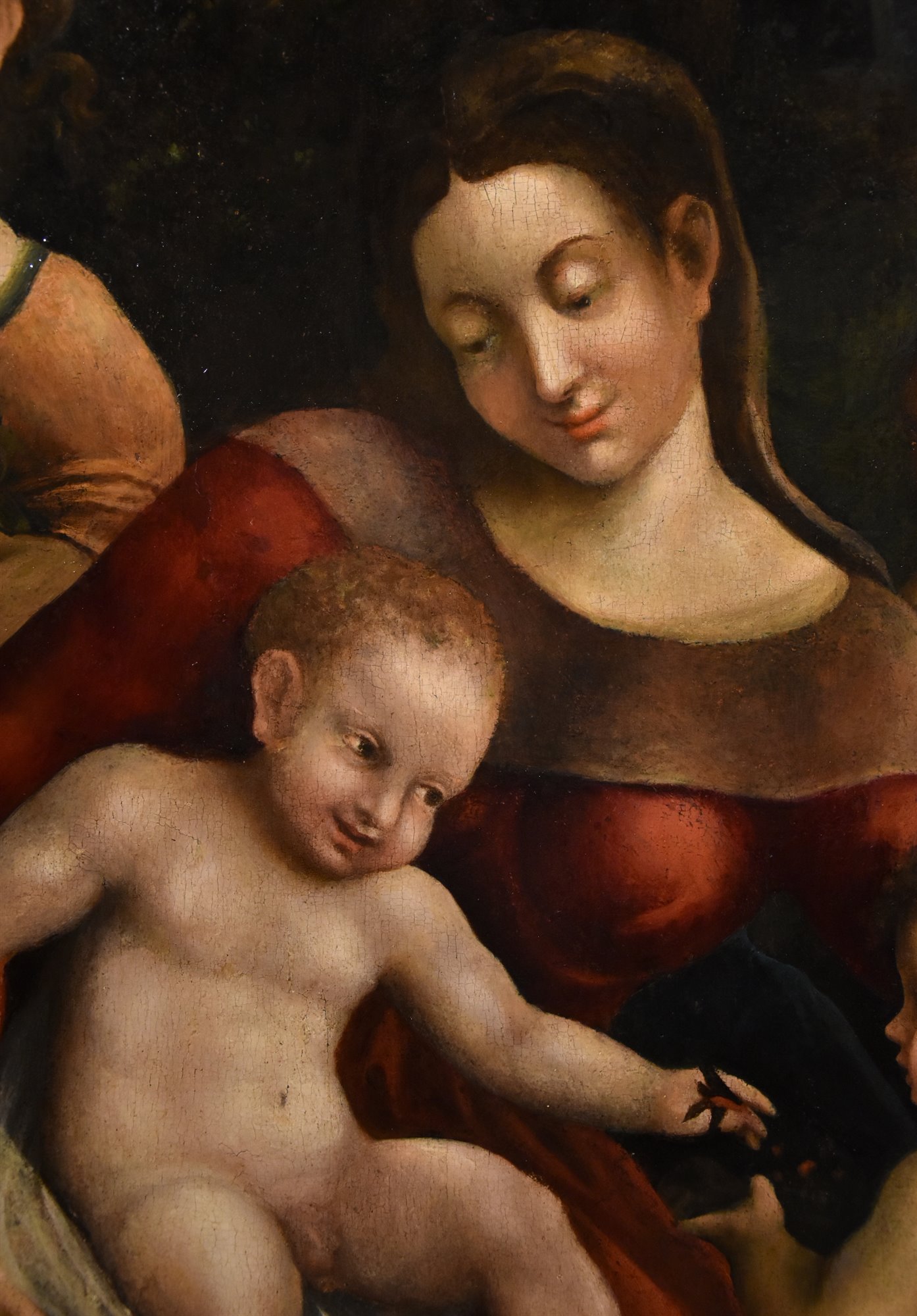 Madonna col Bambino, due angeli e Giovanni Battista