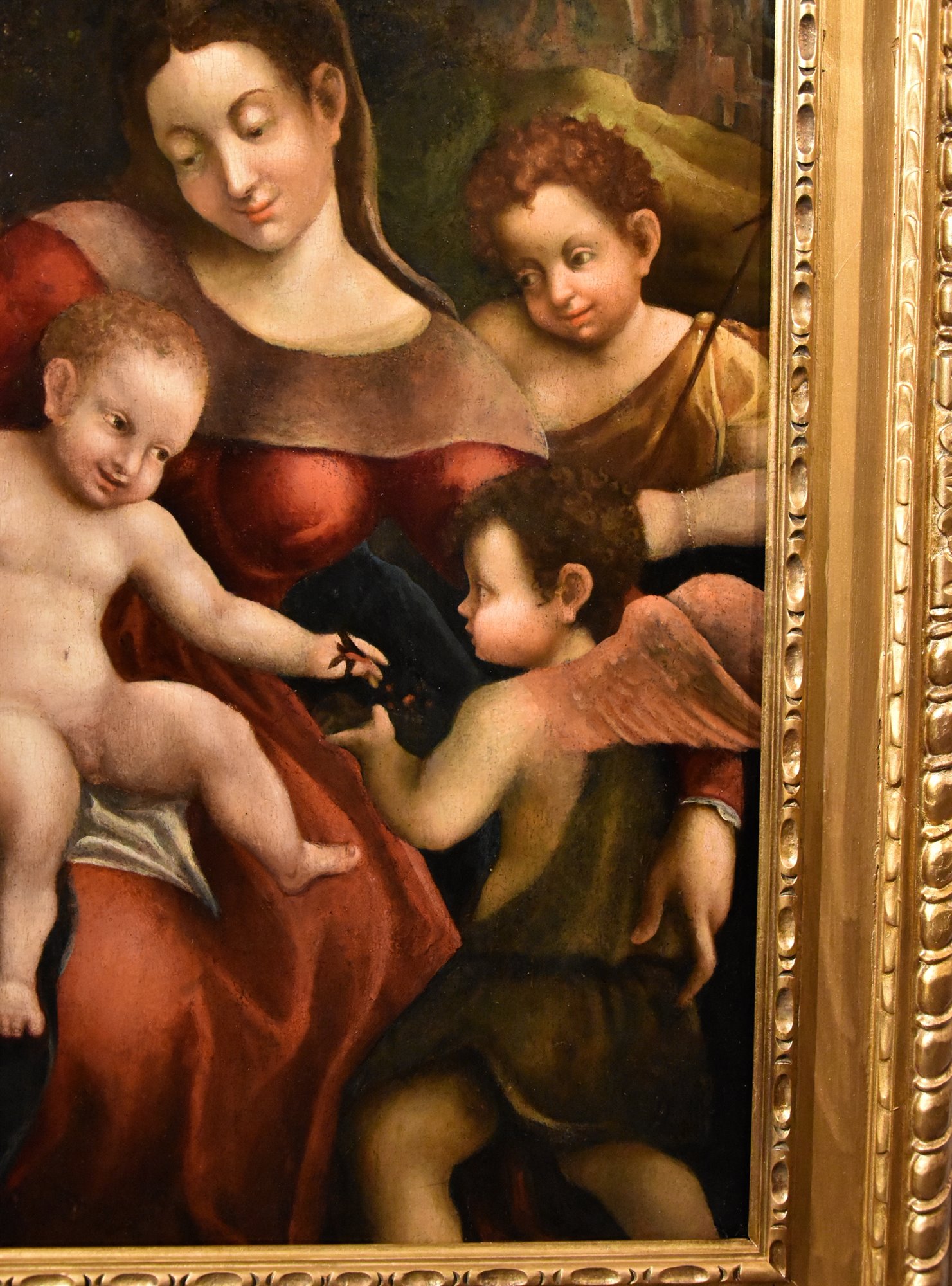 Madonna col Bambino, due angeli e Giovanni Battista