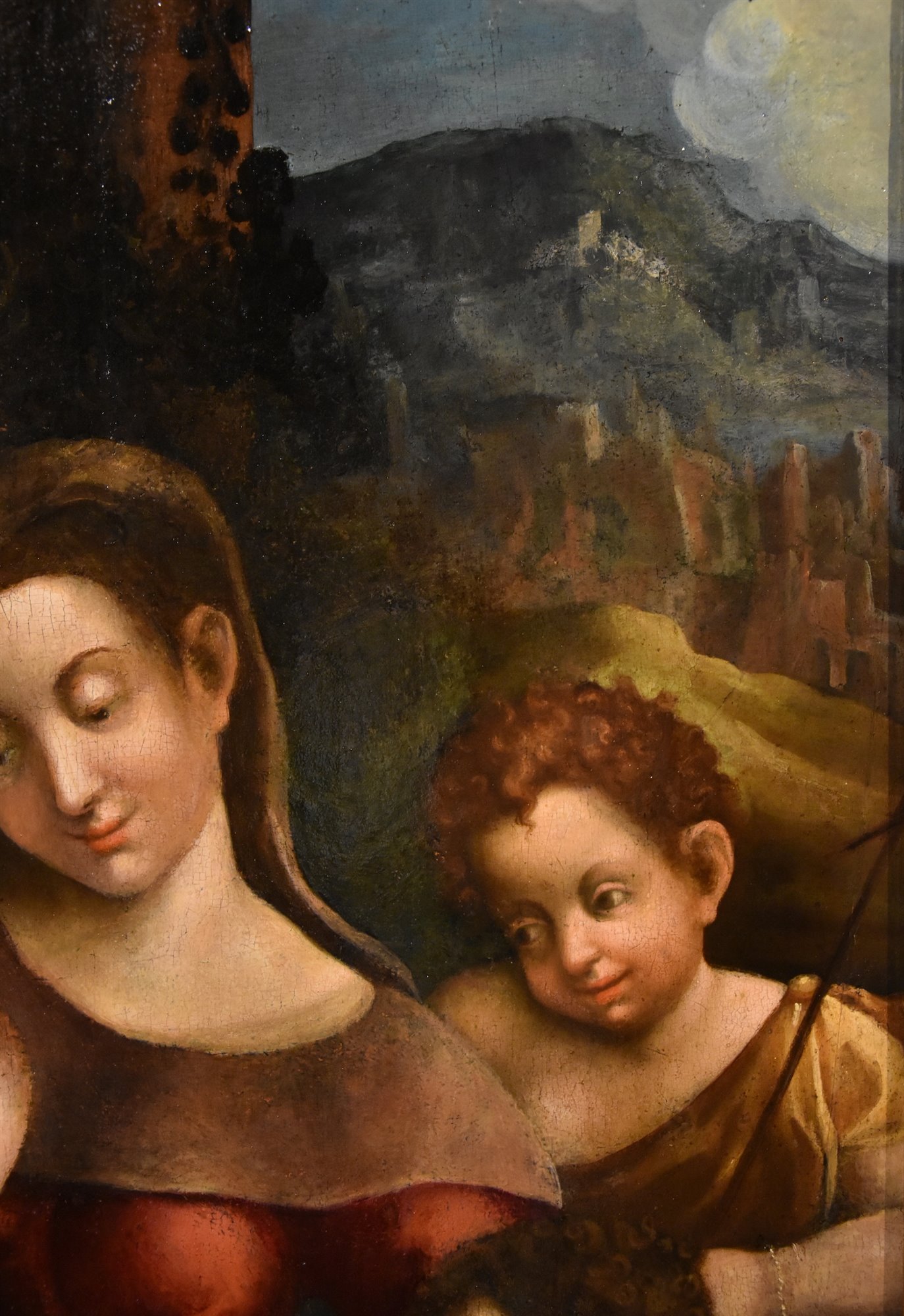 Madonna col Bambino, due angeli e San Giovanni Battista