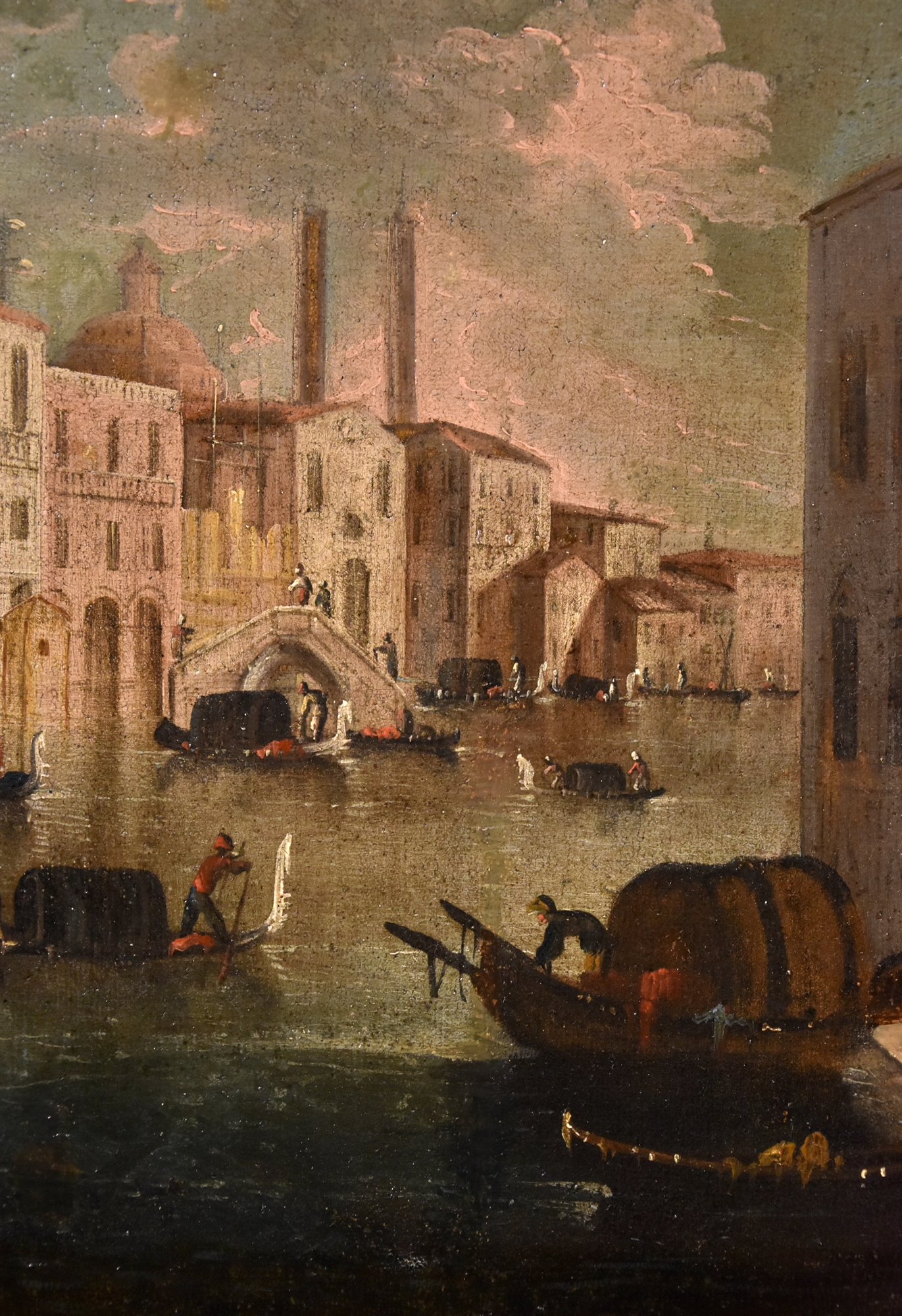 Veduta di Venezia con uno scorcio con l’inizio del Canal Grande