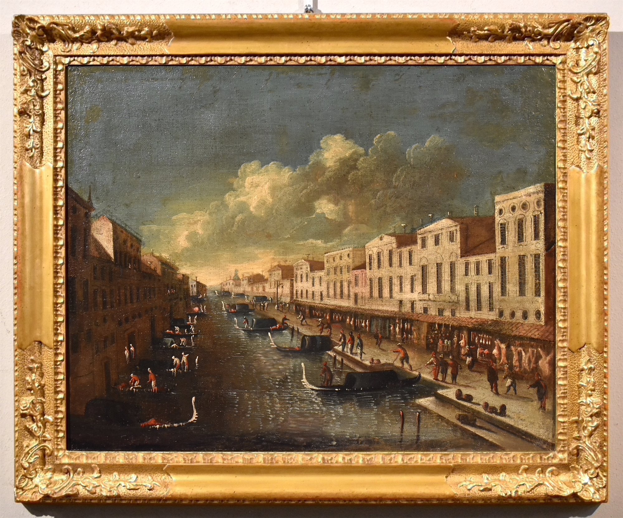 Veduta di Venezia con il Canal Grande dal ponte di Rialto
