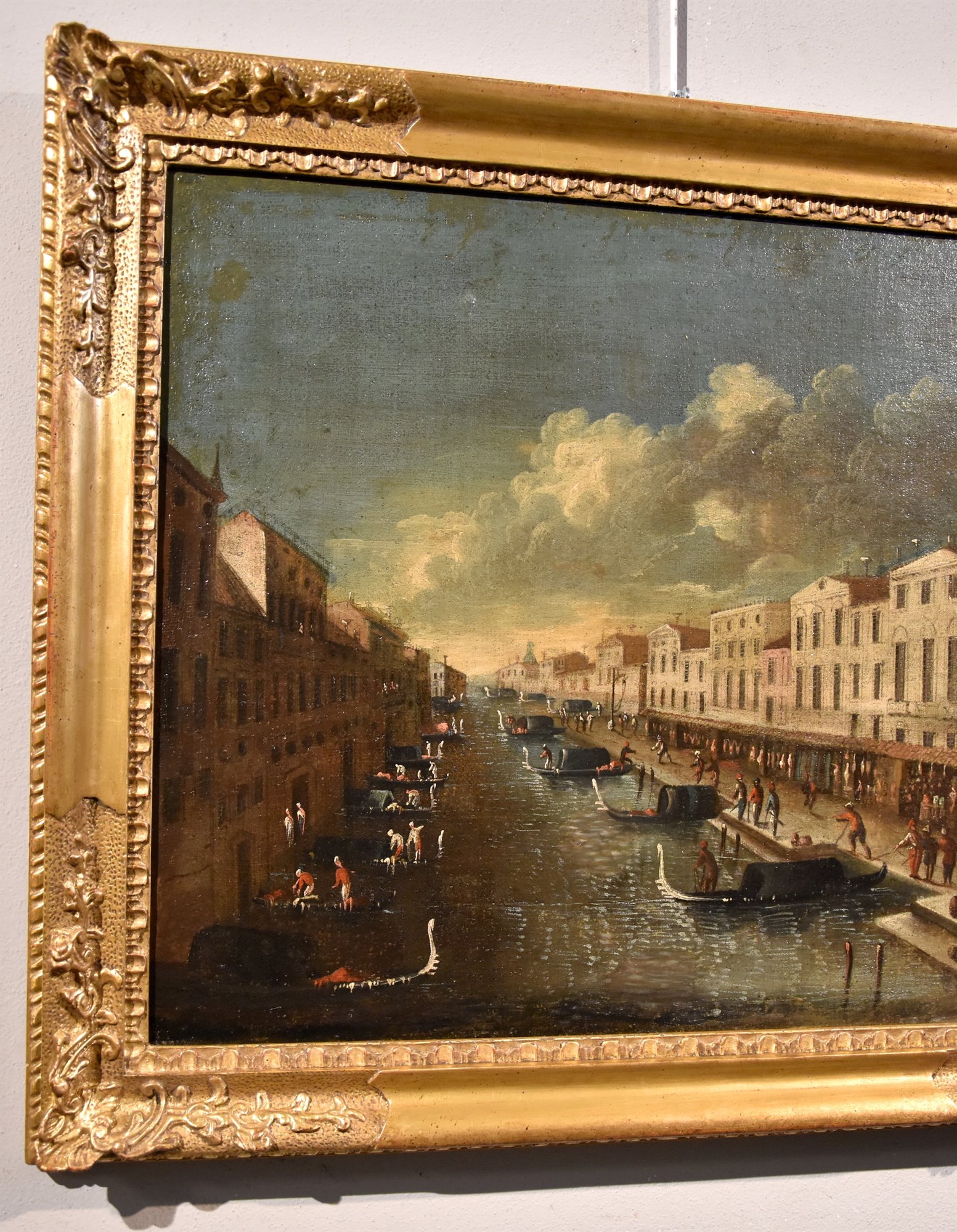 Veduta di Venezia con il Canal Grande dal ponte di Rialto