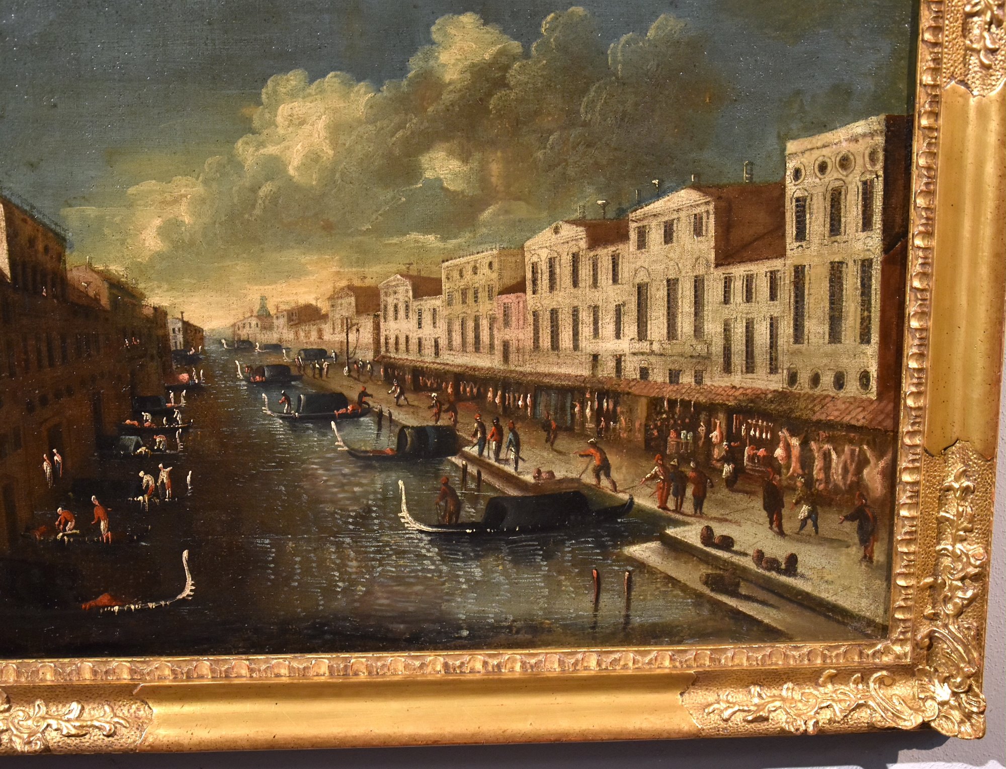 Veduta di Venezia con il Canal Grande dal ponte di Rialto