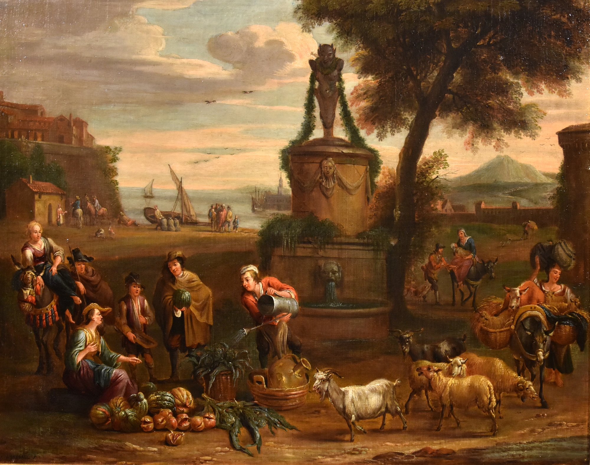 Alexander van Bredael (Anversa 1663 - 1720) - firmato: A.V.BREDAEL F(ecit)
