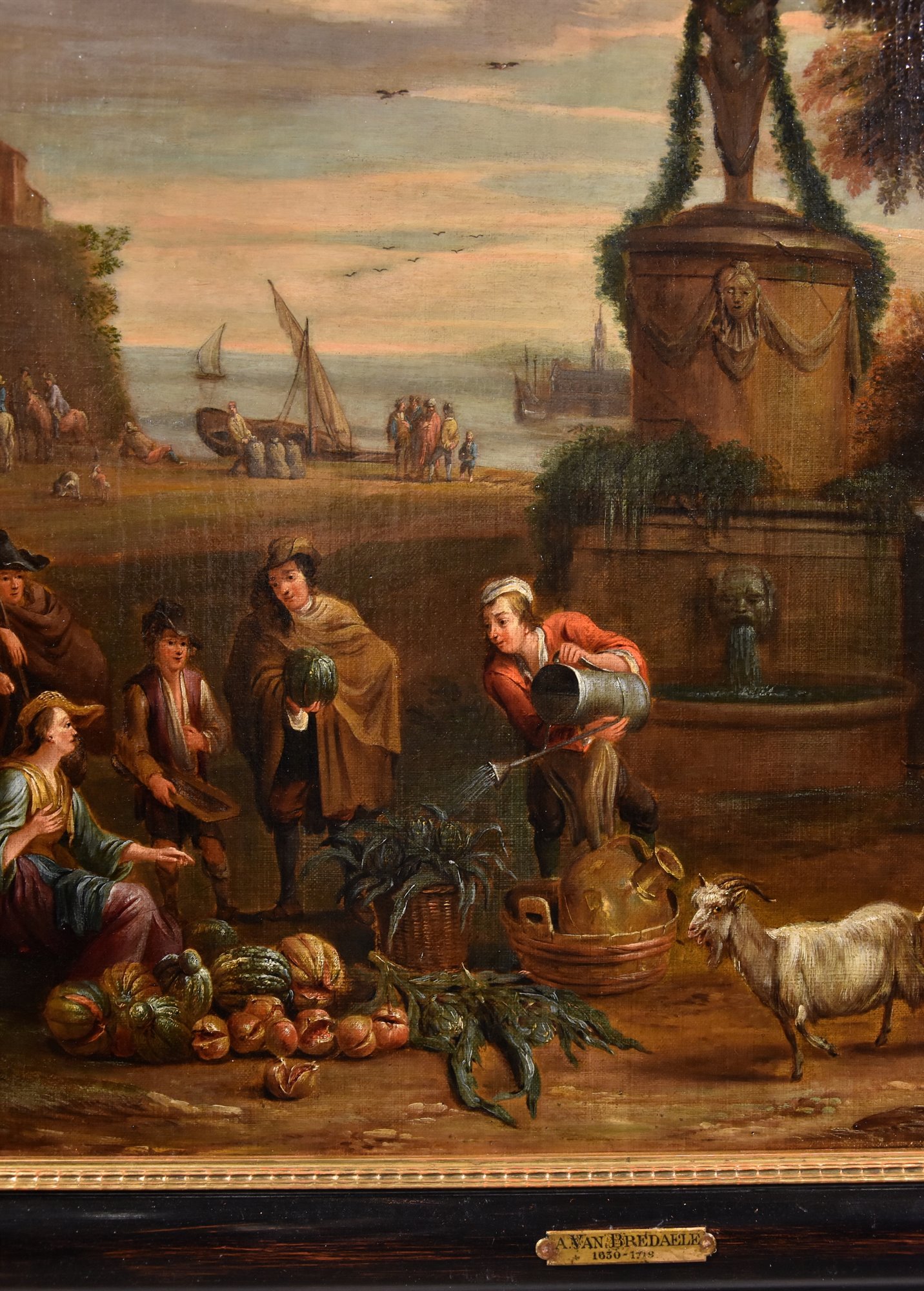 Alexander van Bredael (Anversa 1663 - 1720) - firmato: A.V.BREDAEL F(ecit)