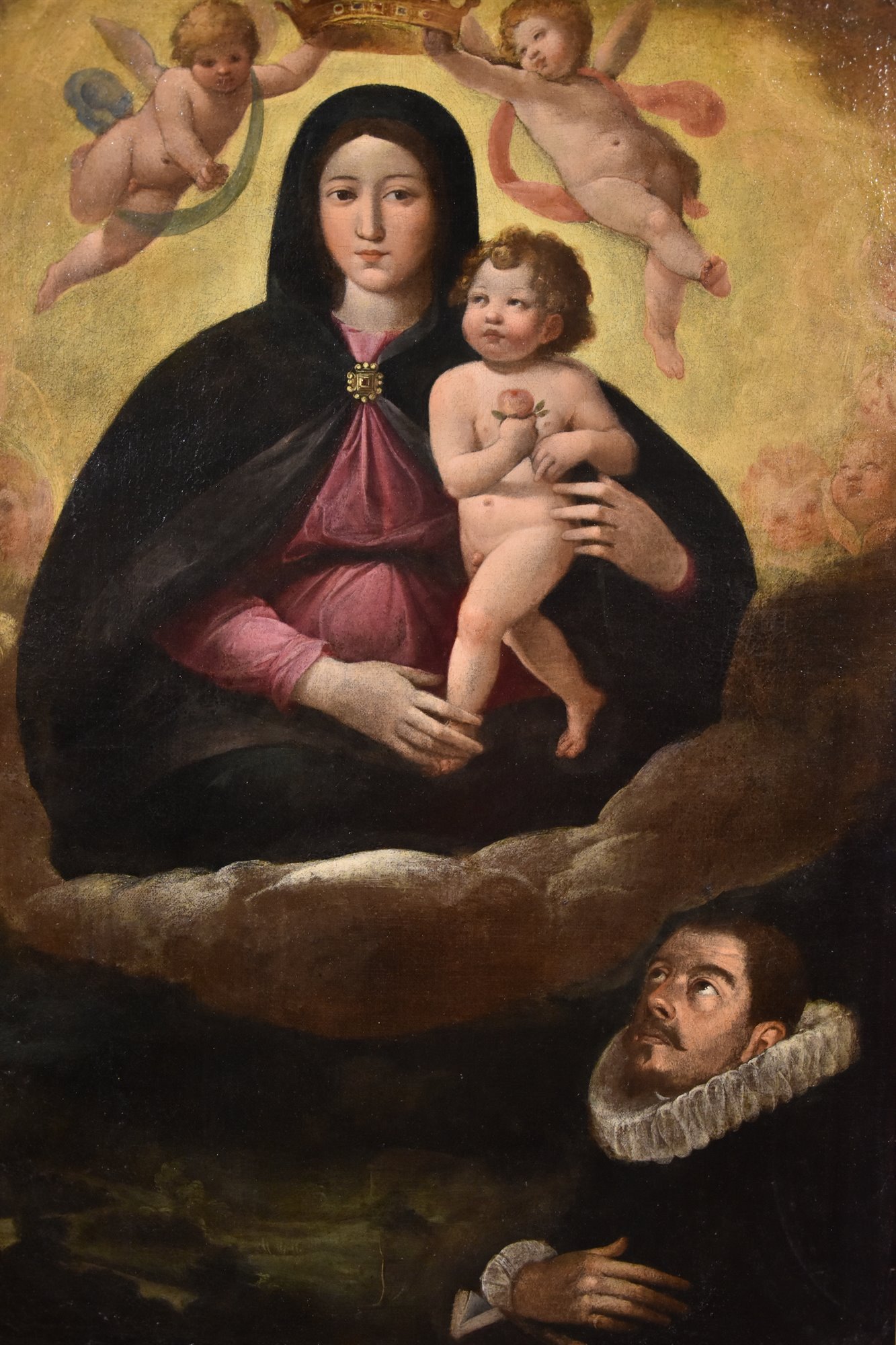 Madonna con Bambino in gloria con ritratto del donatore