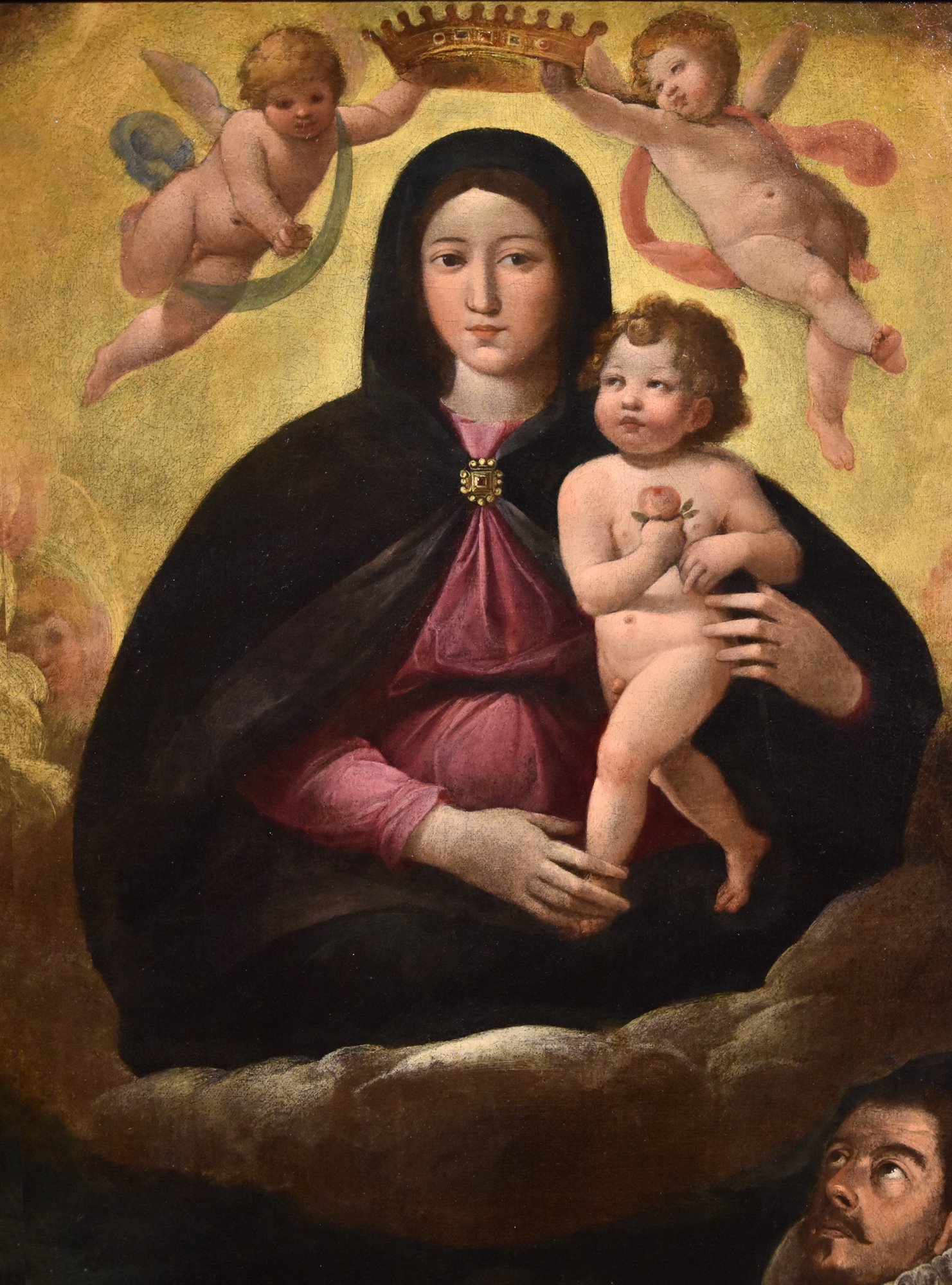 Madonna con Bambino in gloria con ritratto del donatore