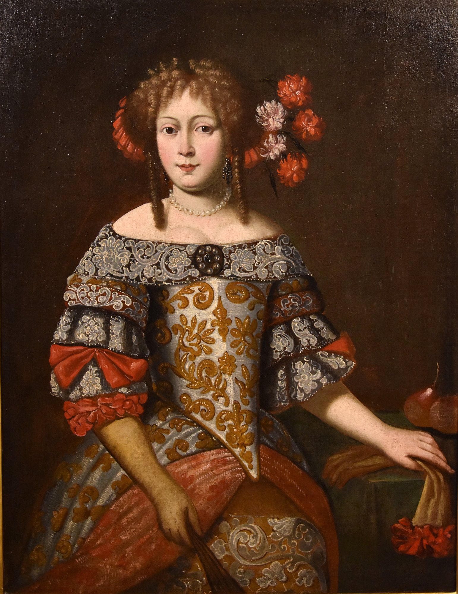 Ritratto di gentildonna con guanti e ventaglio