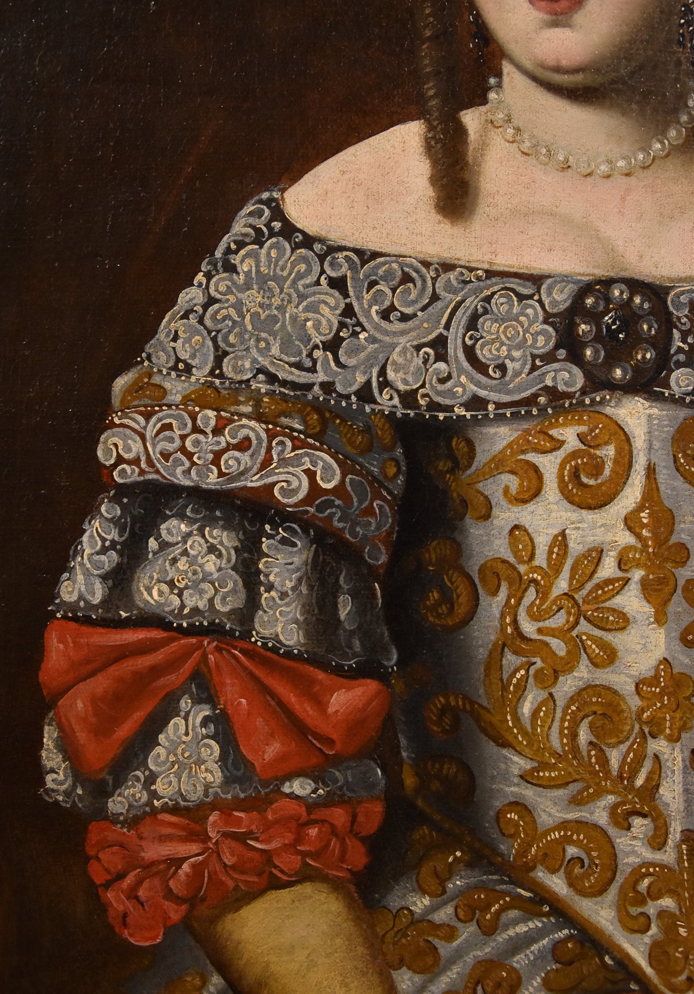 Ritratto di gentildonna con guanti e ventaglio