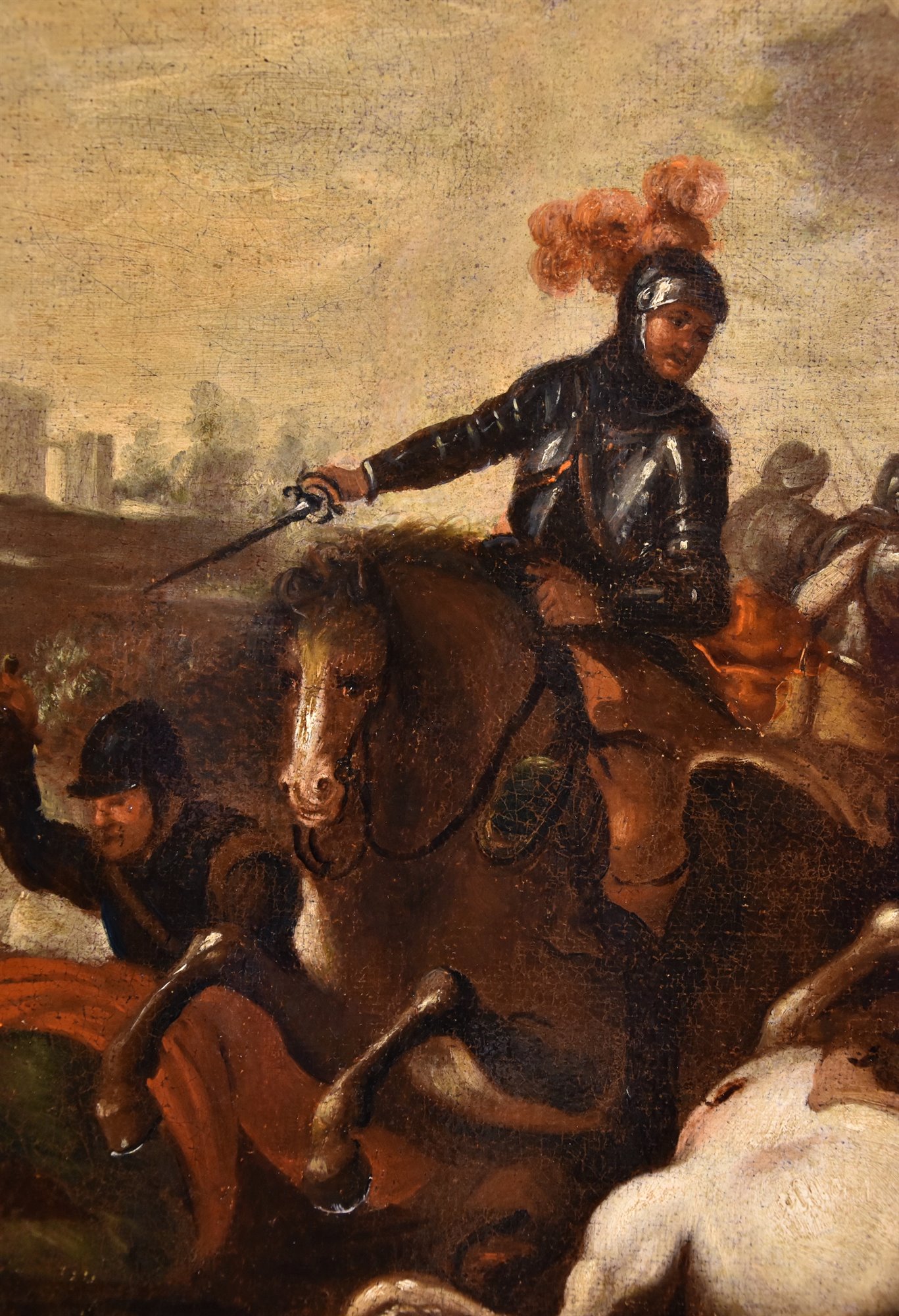 Battaglia tra cavalieri Turchi e Cristiani