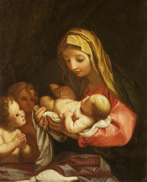 Vergine con Bambino e due angeli