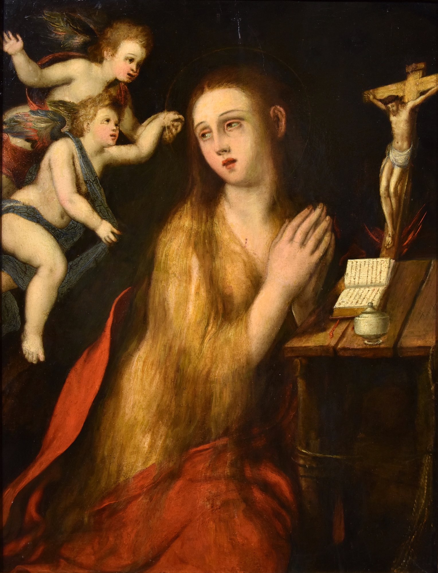 Maria Maddalena e due angeli 