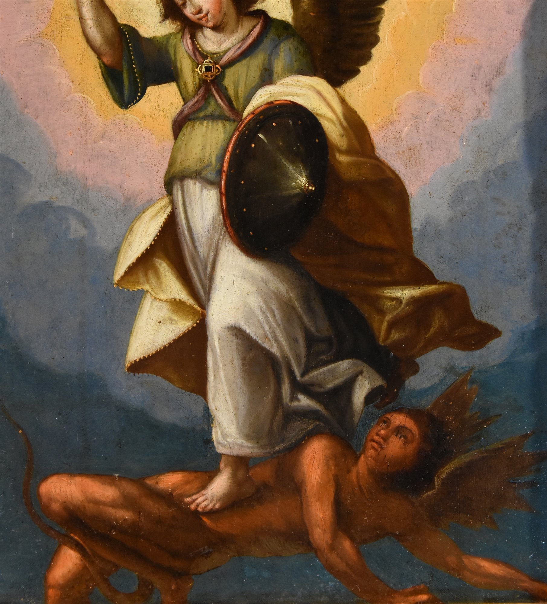 San Michele Arcangelo sconfigge il demonio