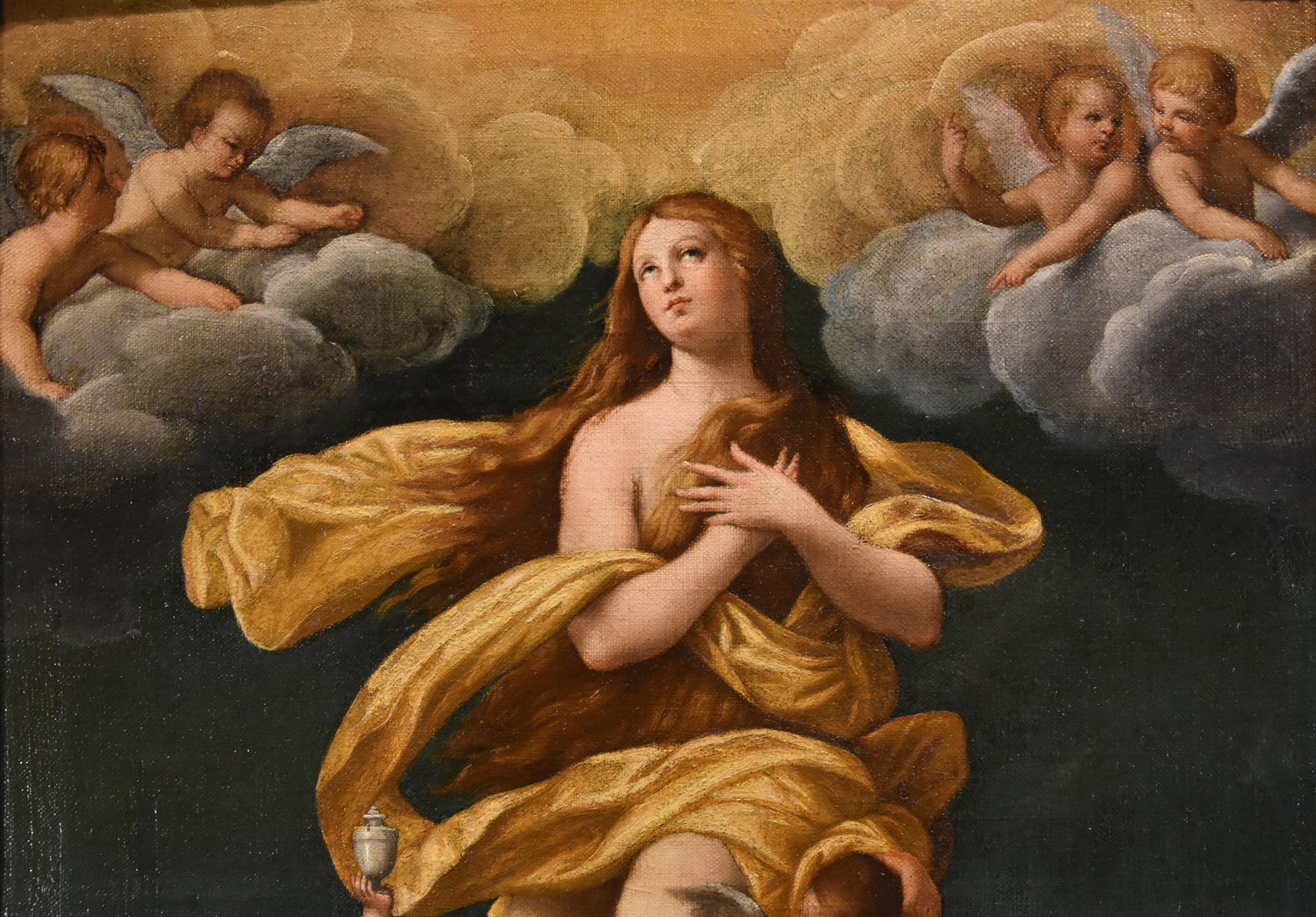 La Maddalena portata in cielo dagli angeli
