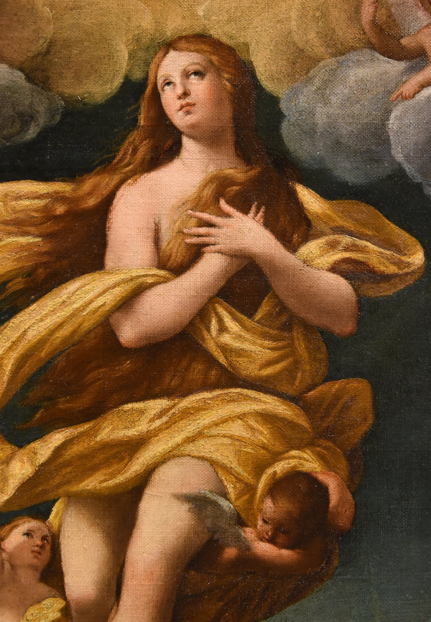 La Maddalena portata in cielo dagli angeli