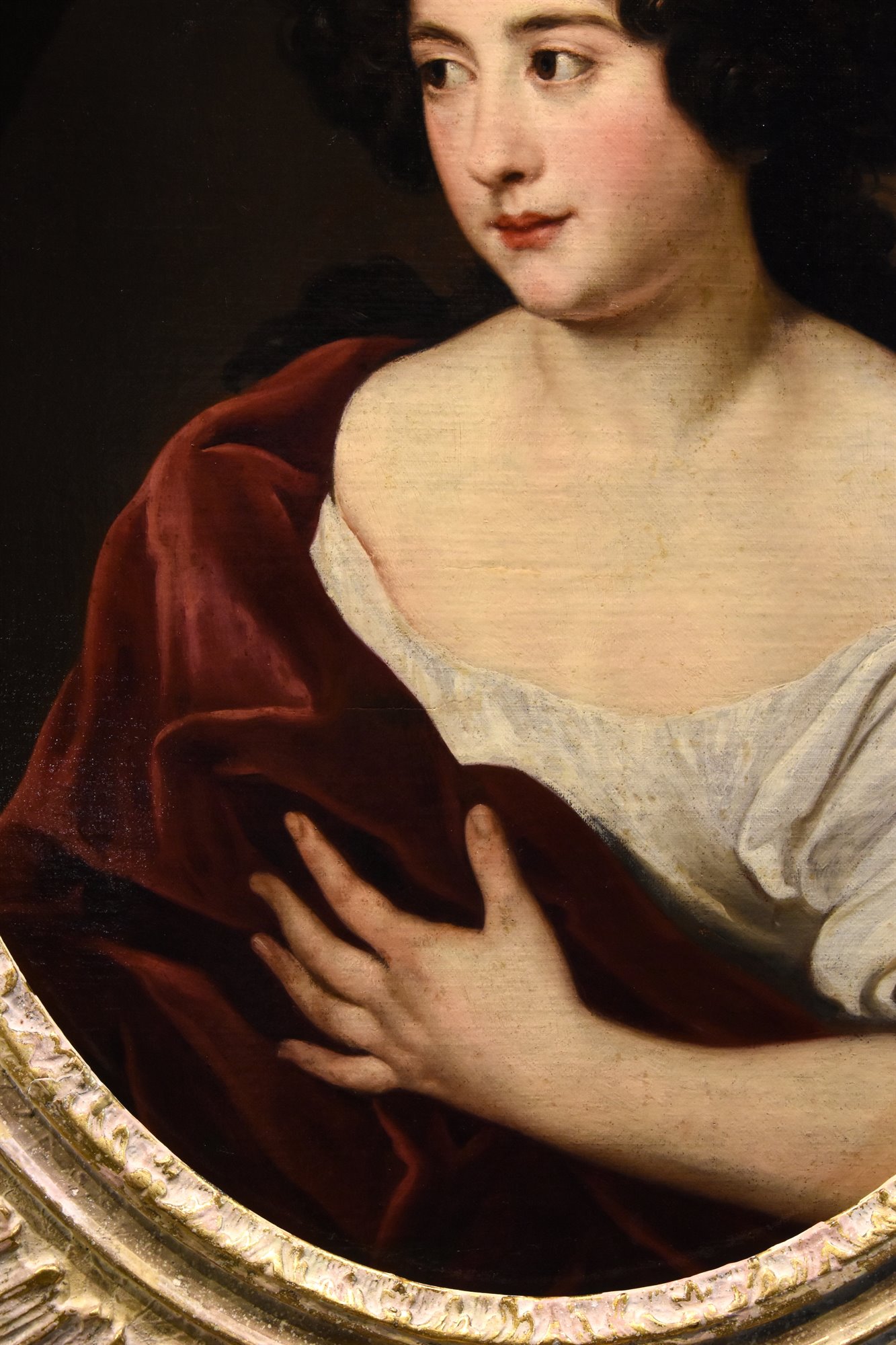 Ritratto della giovane Ortensia Mancini, duchessa di La Meilleraye (Roma 1646 – Chelsea 1699)