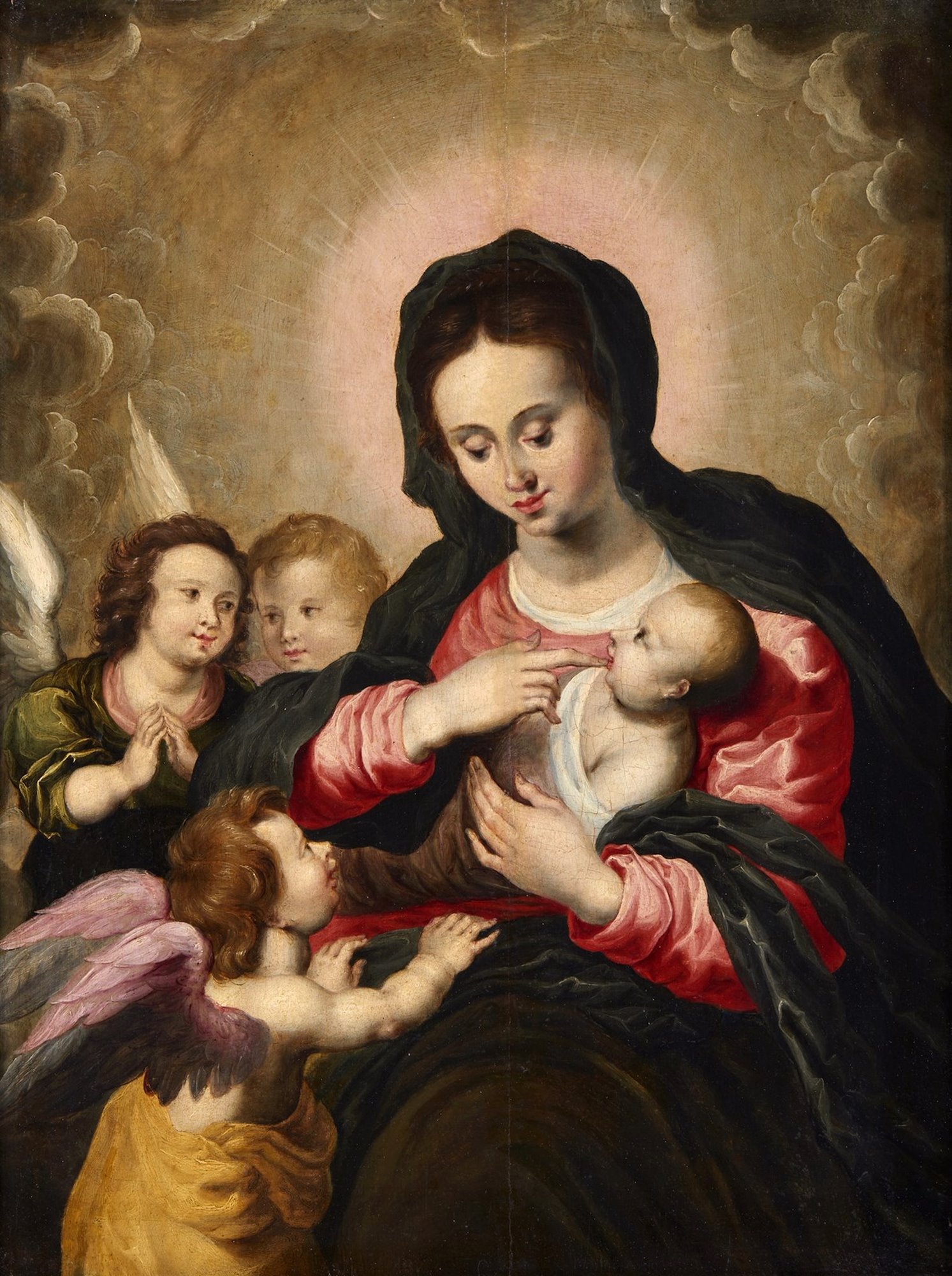 Madonna con Bambino e tre angeli