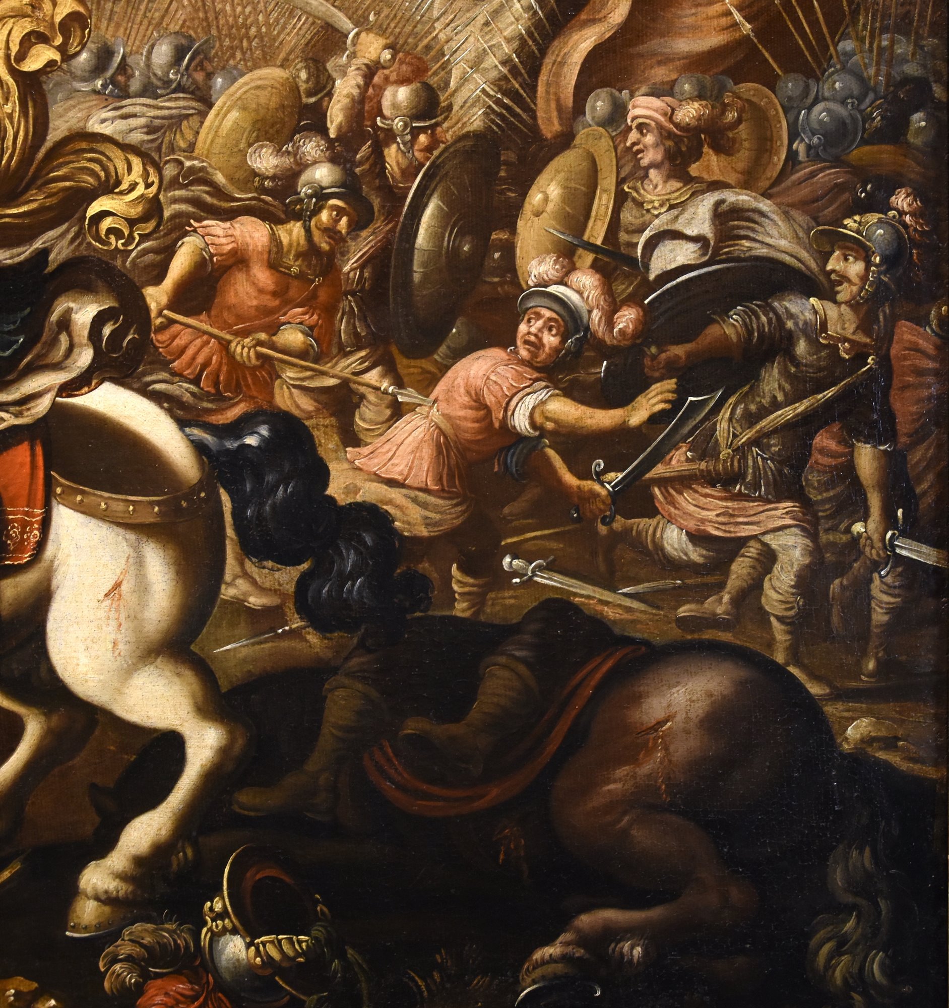 Scena di battaglia tra cavalieri