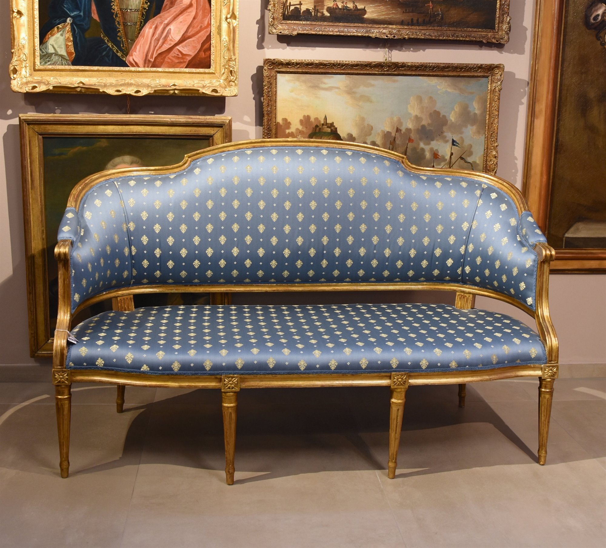 Splendido divano Luigi XVI