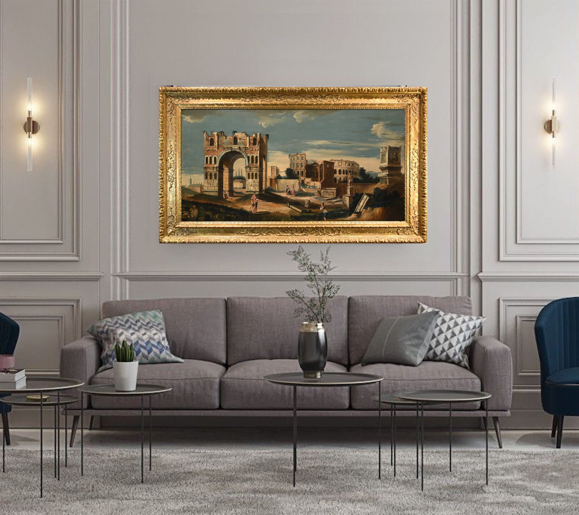 Capriccio architettonico con antiche rovine classiche (I/II)