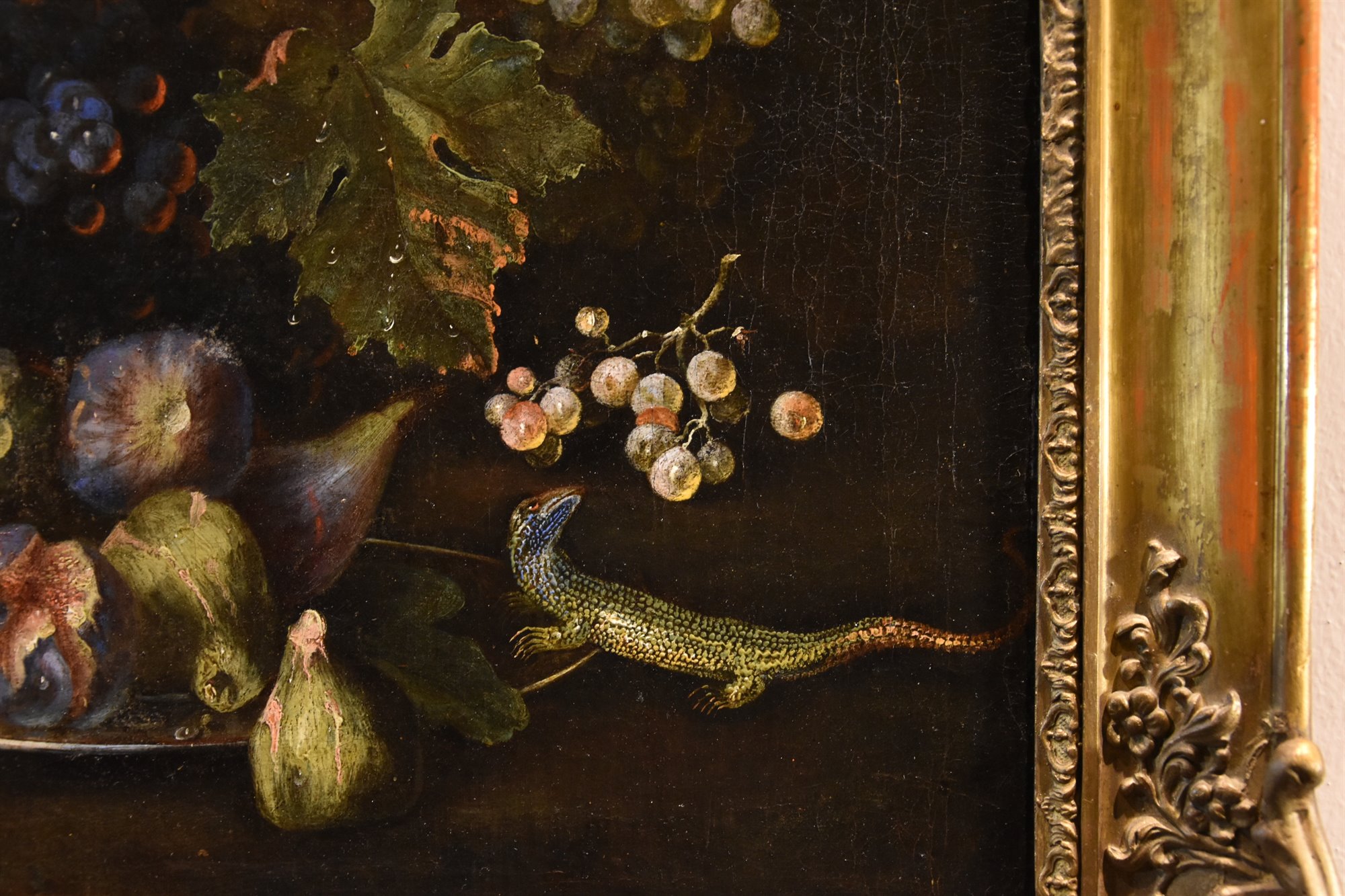 Natura morta di frutta con lucertola (II/II)
