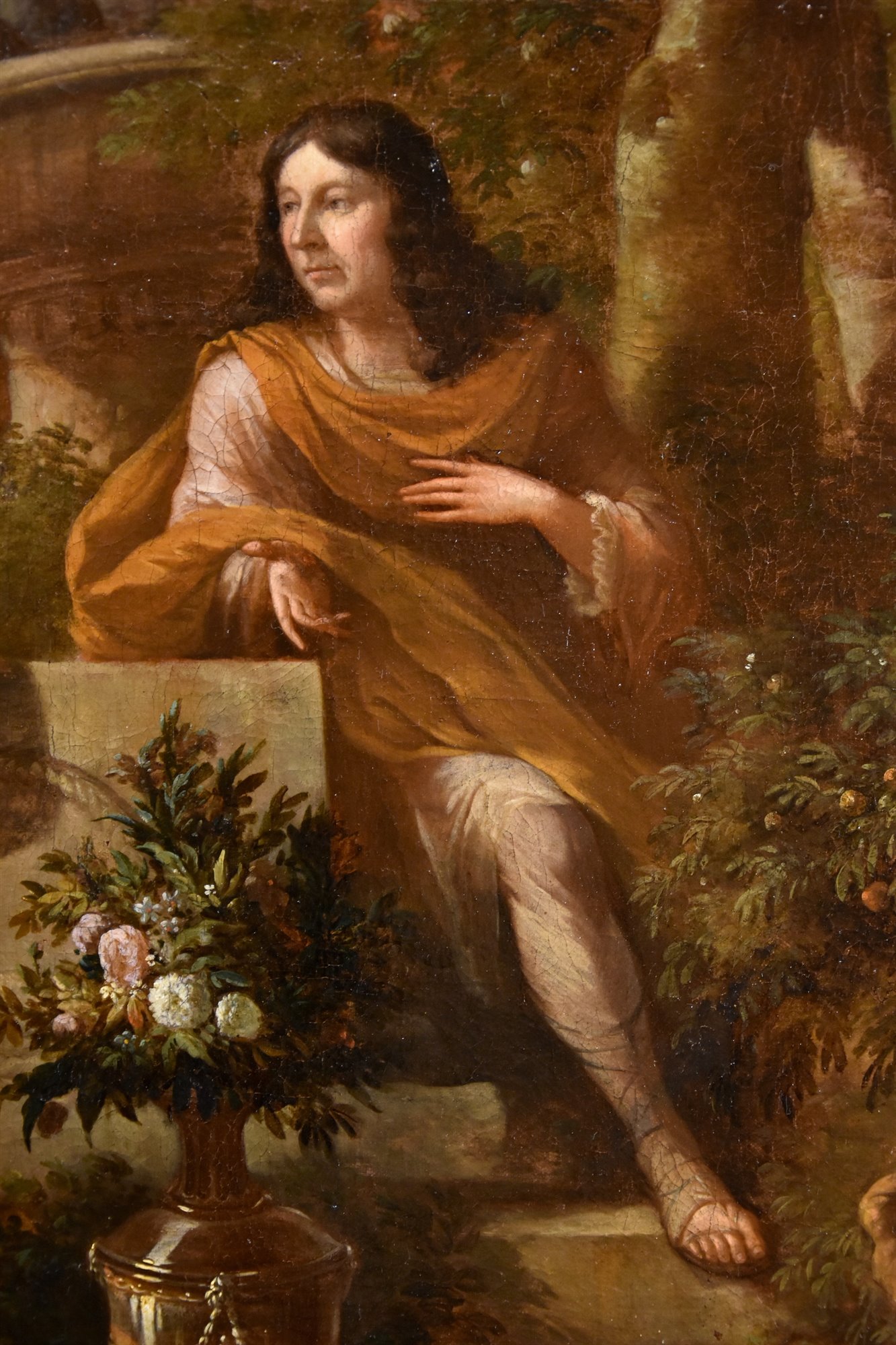 Ritratto di gentiluomo in un giardino