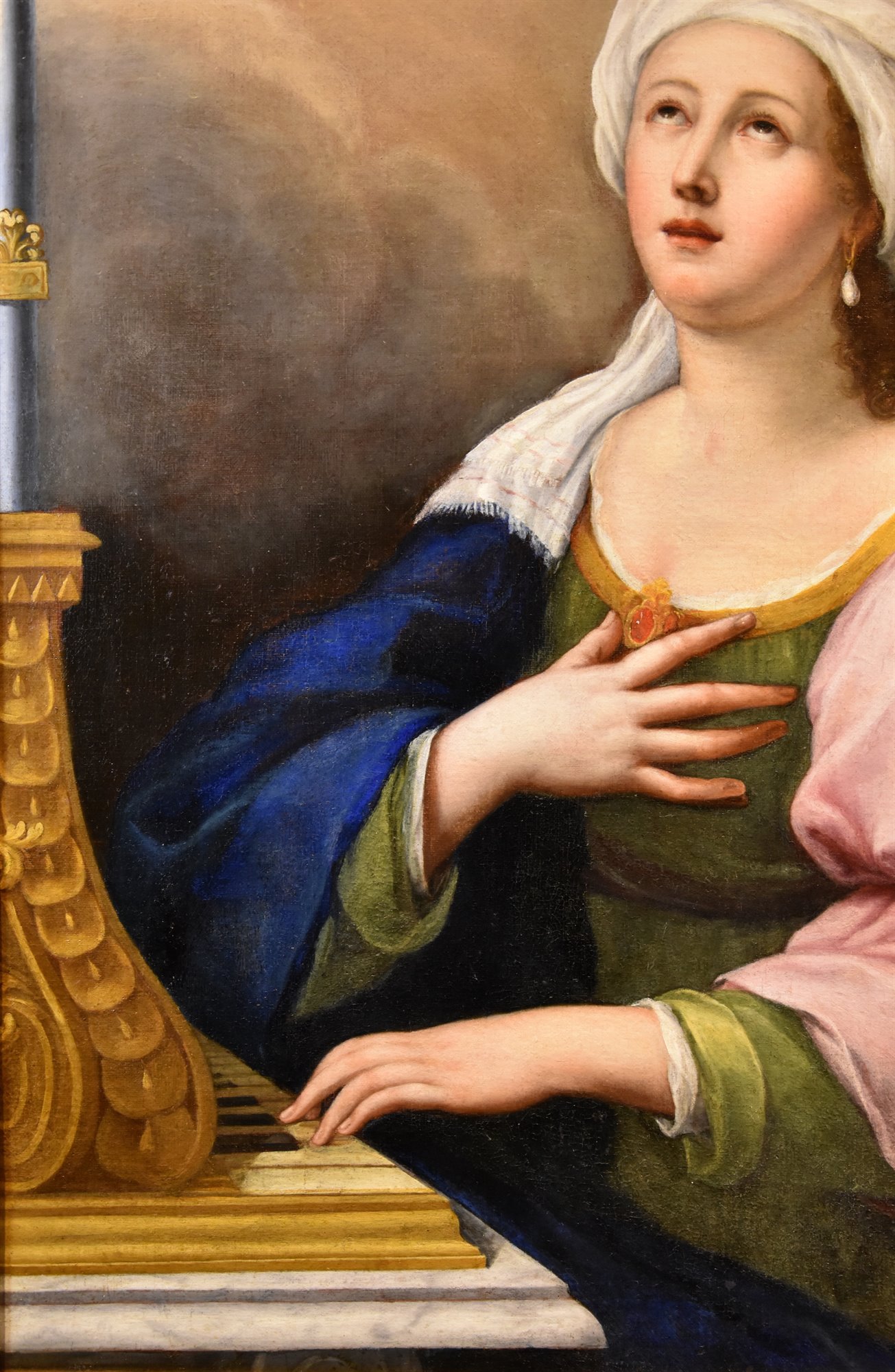 Santa Cecilia e due cherubini