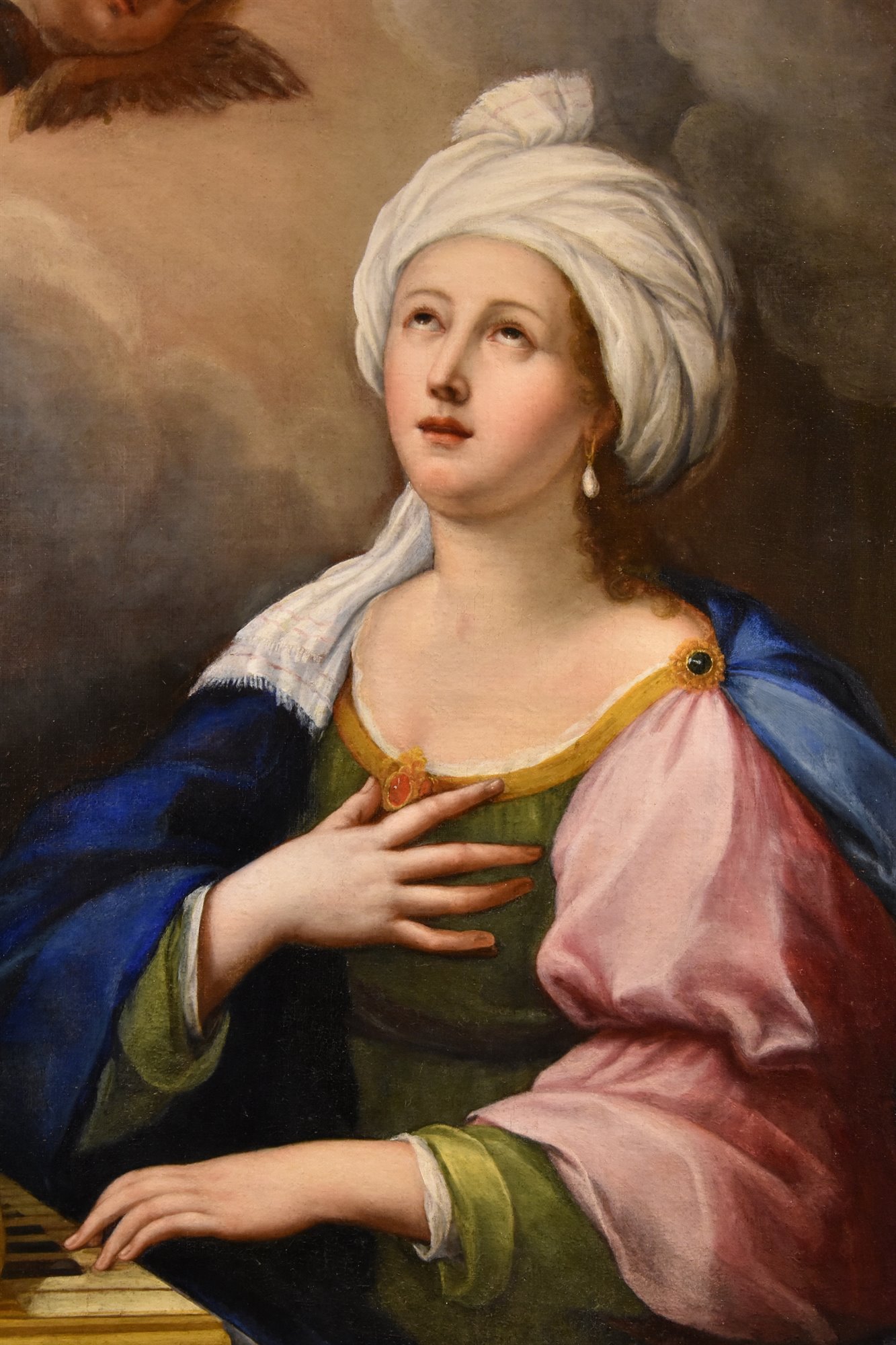 Santa Cecilia e due cherubini