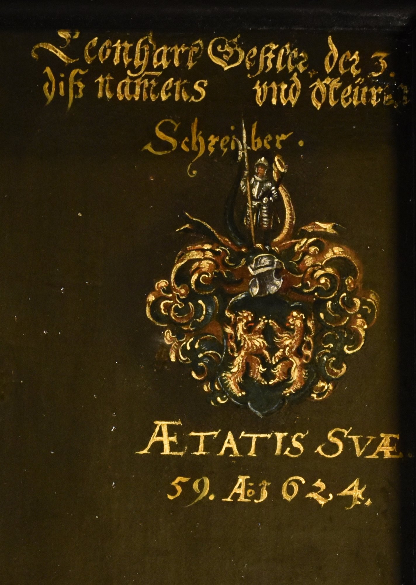 Ritratto di gentiluomo in abito scuro con gorgiera, 1624