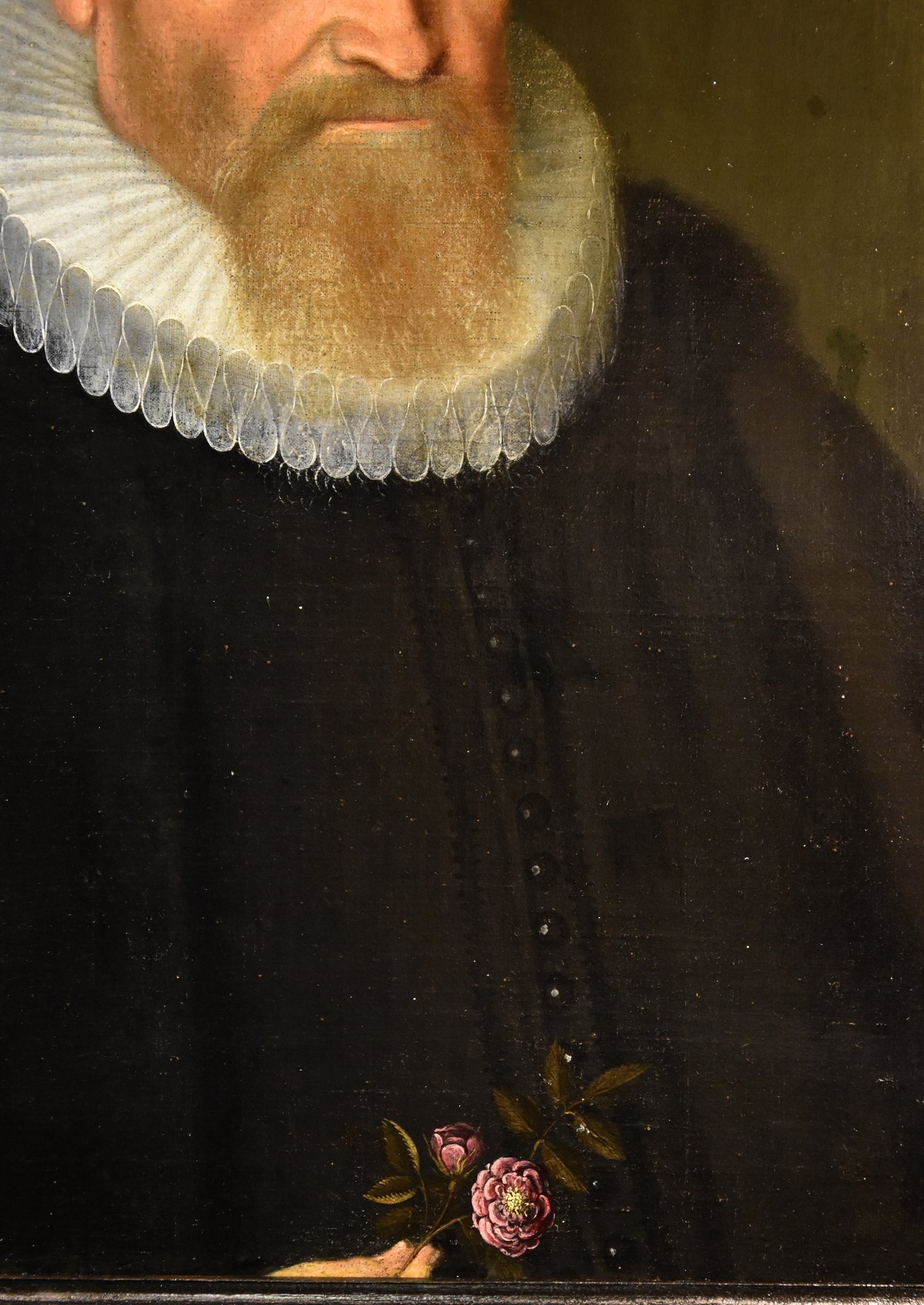 Ritratto di gentiluomo in abito scuro con gorgiera, 1624