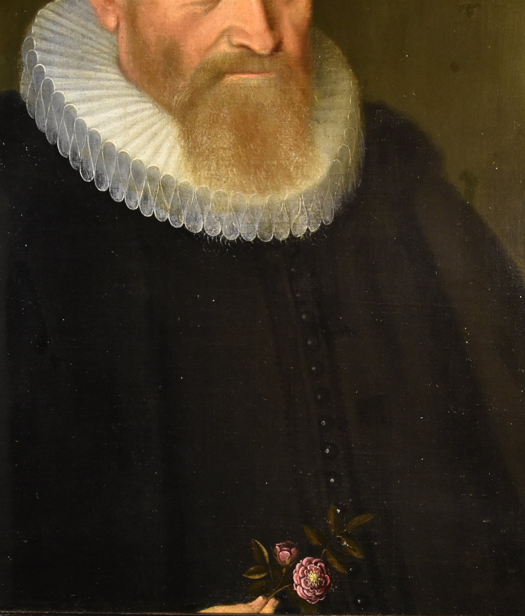 Ritratto di gentiluomo in abito scuro con gorgiera, 1624