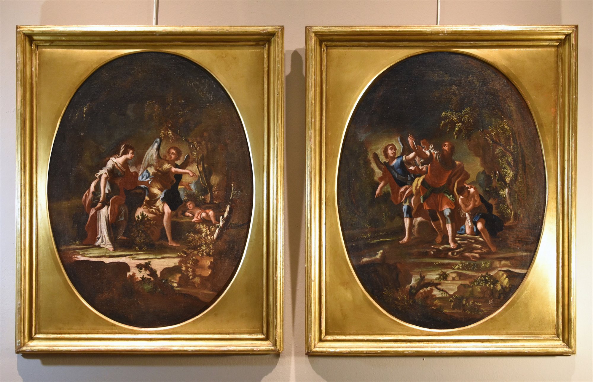 'Agar e l'Angelo' e 'Il sacrificio di Isacco'