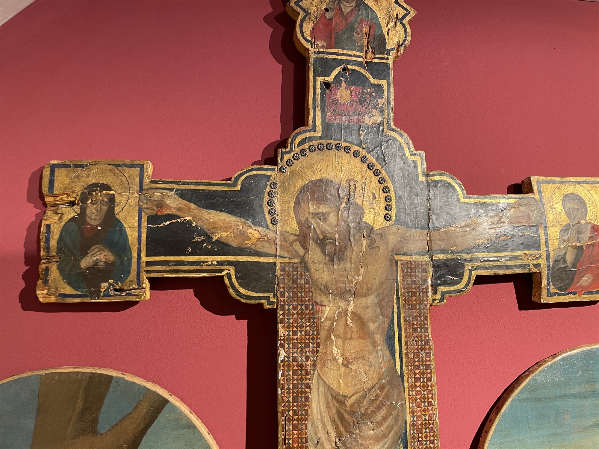 Crocifisso (Christus Patiens) con Dio Padre, la Vergine e San Giovanni
