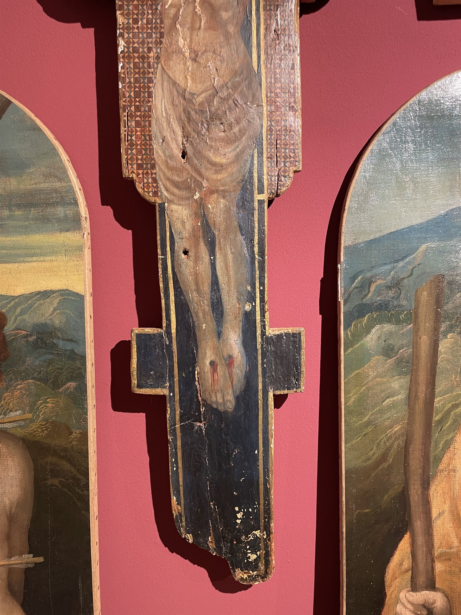 Crocifisso (Christus Patiens) con Dio Padre, la Vergine e San Giovanni