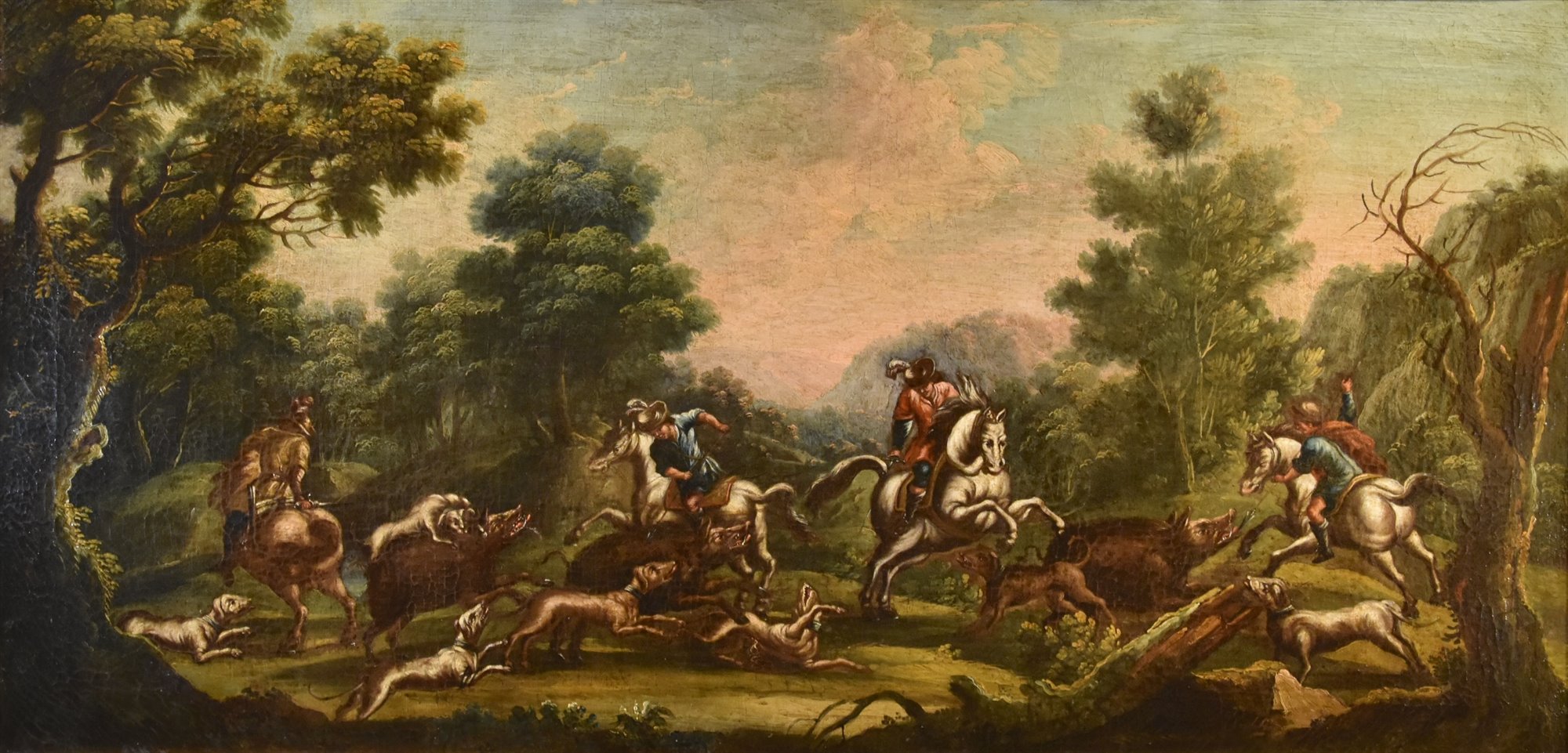 Paesaggio con caccia al cinghiale