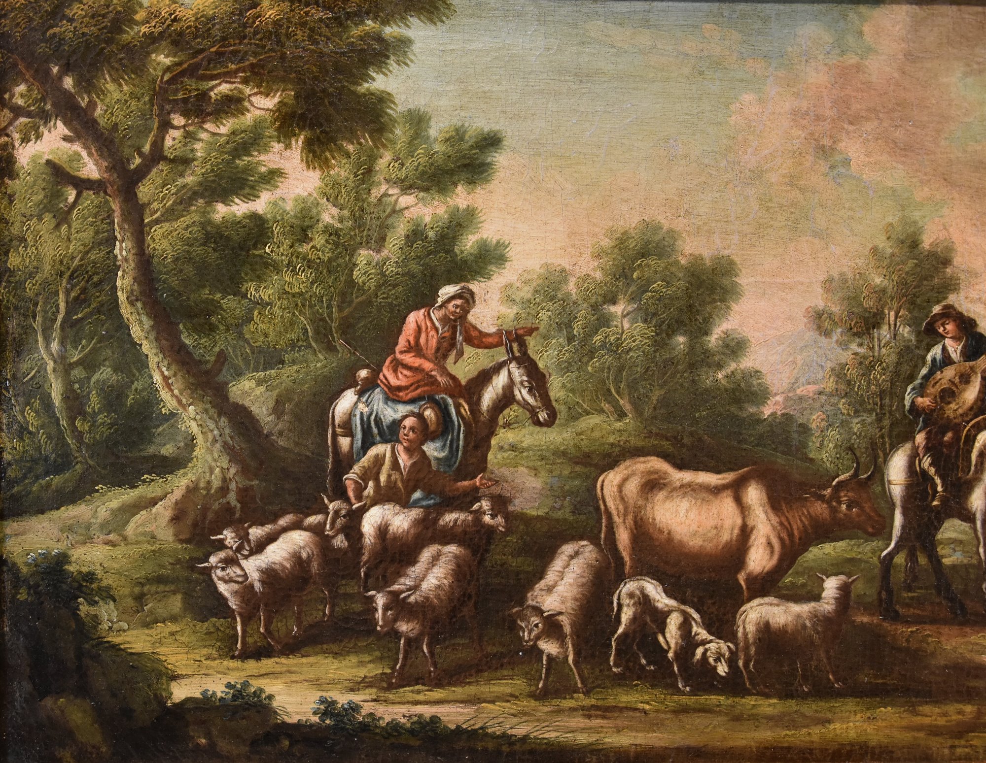 Paesaggio con idillio pastorale